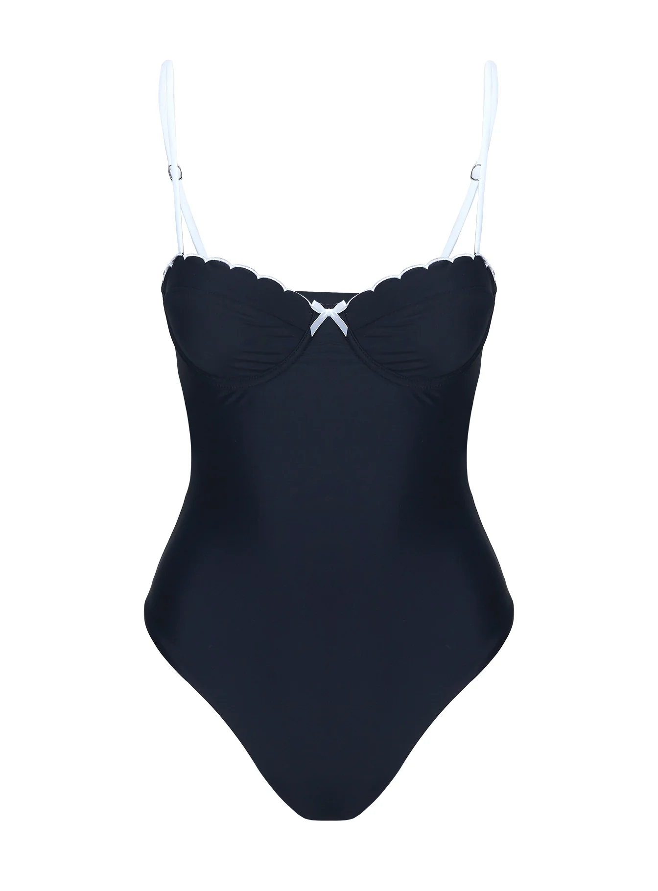 Claryssa Scallop One Piece Black - Image 5