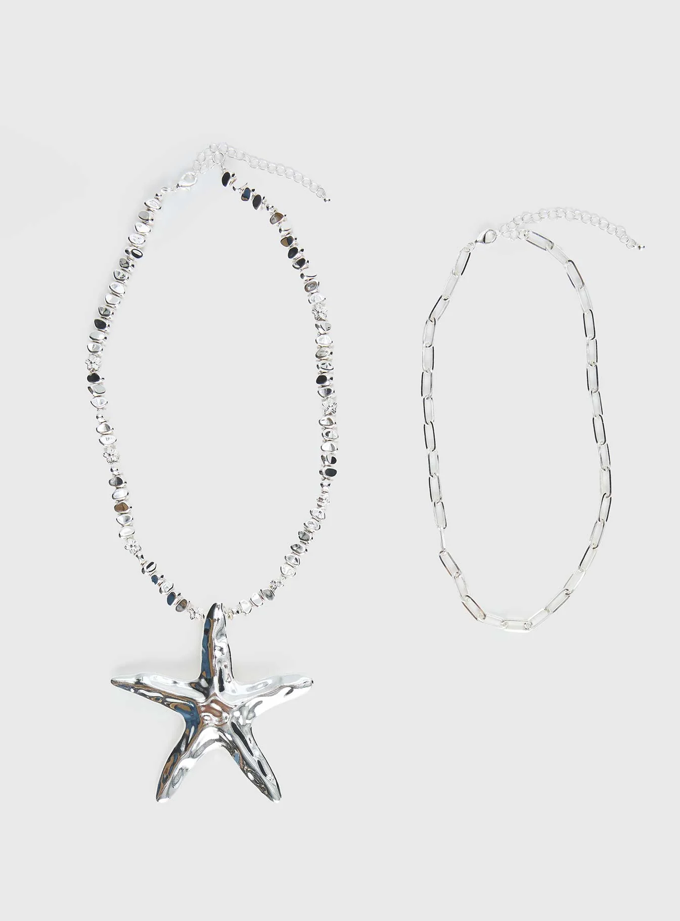 Covey Necklace Set Silver - Image 2