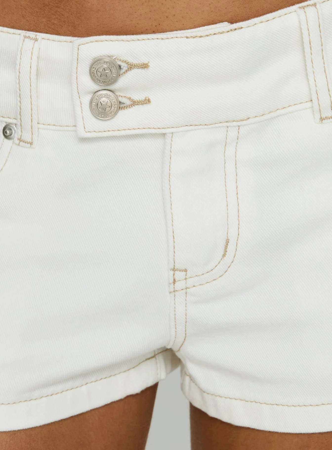 Cruiza Low Rise Micro Denim Short White - Image 6