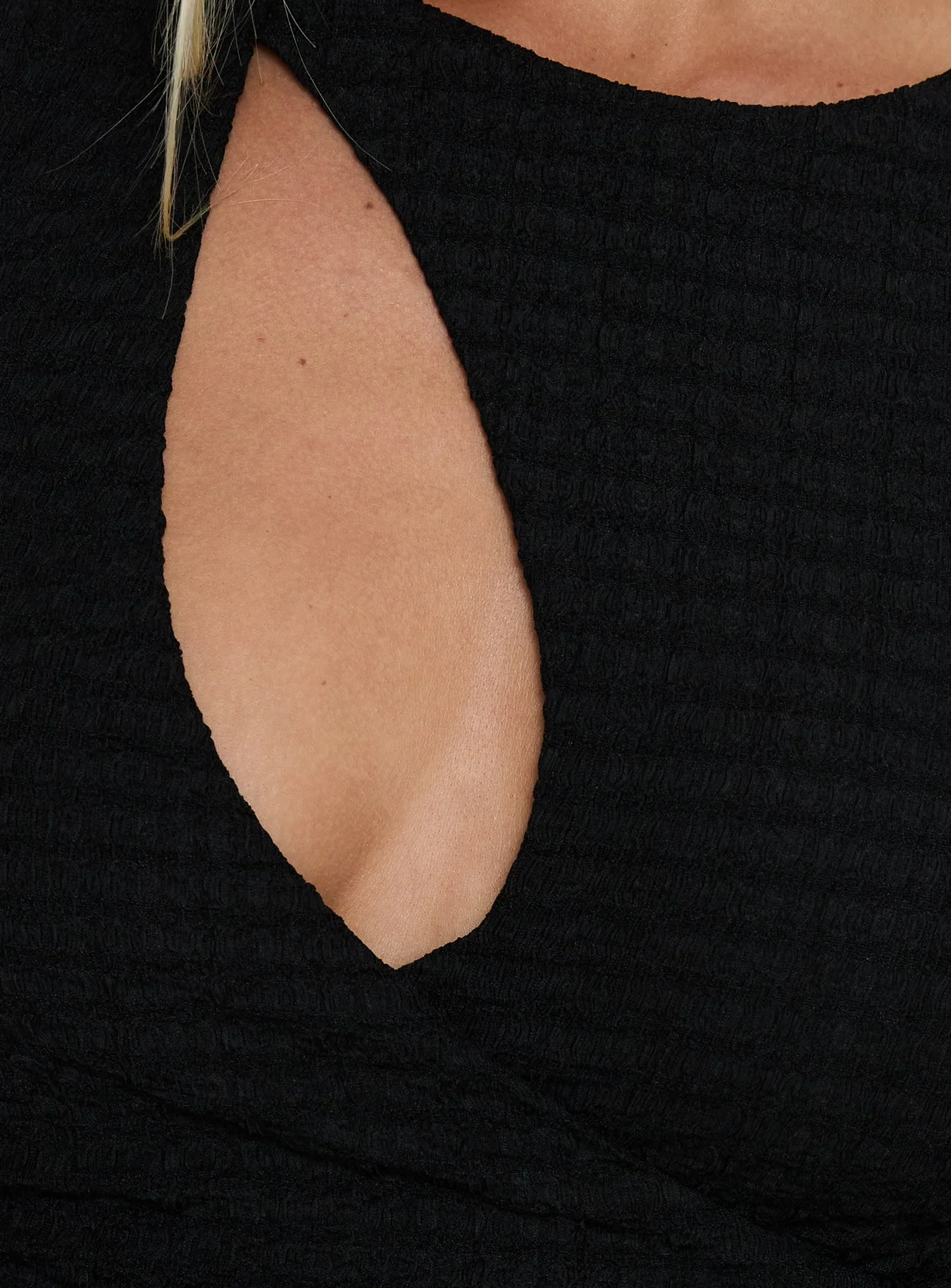Cymone Cut Out Maxi Dress Black - Image 5