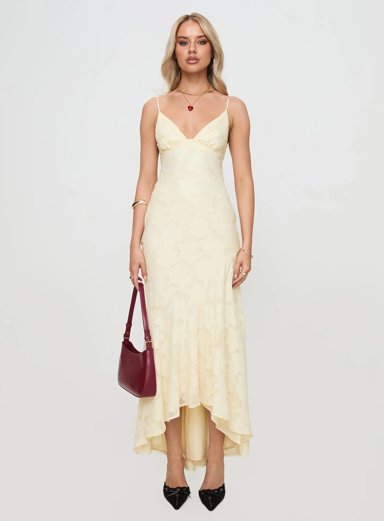 Cyrene Maxi Dress Lemon - Image 7