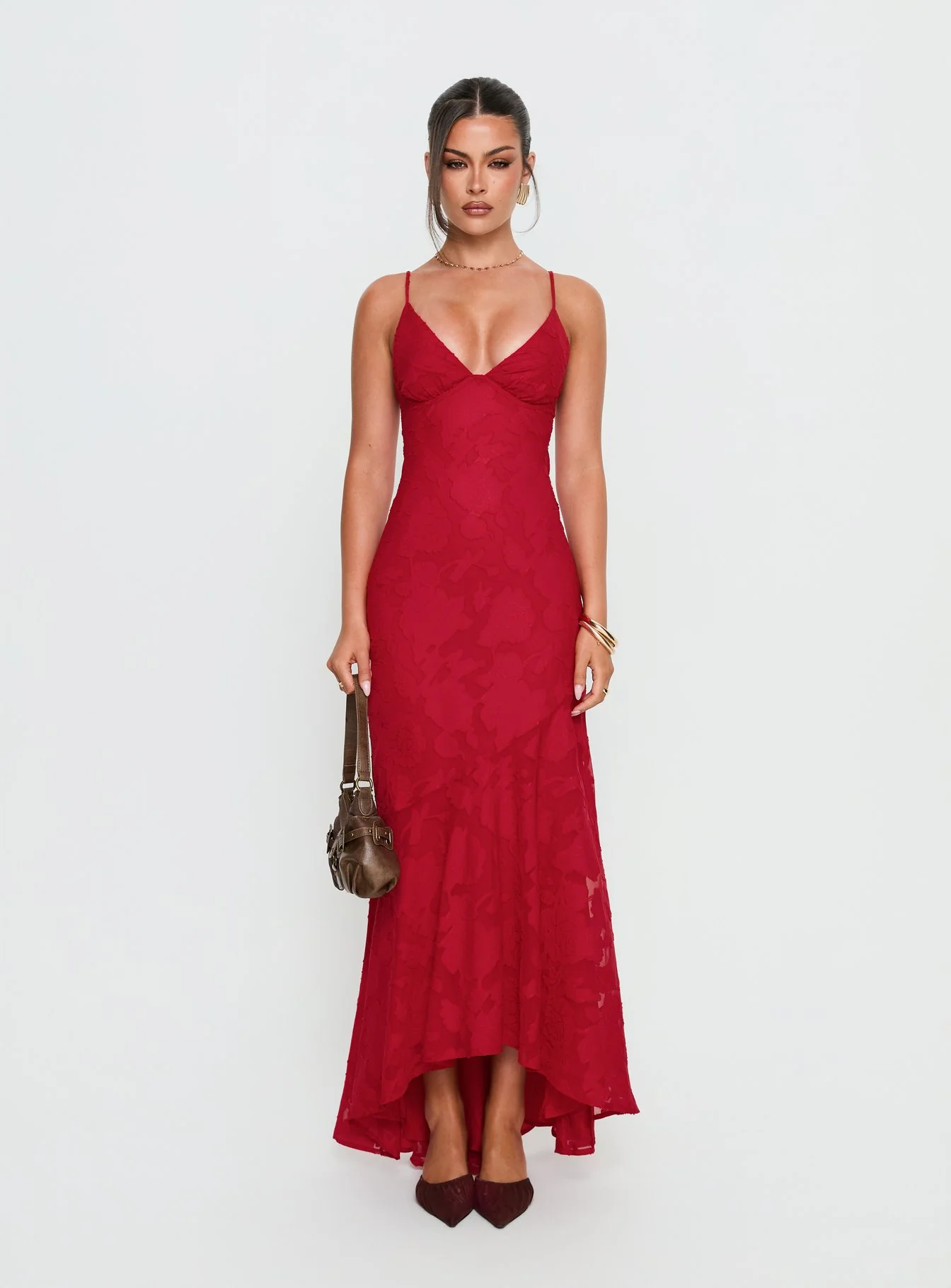 Cyrene Maxi Dress Red - Image 7