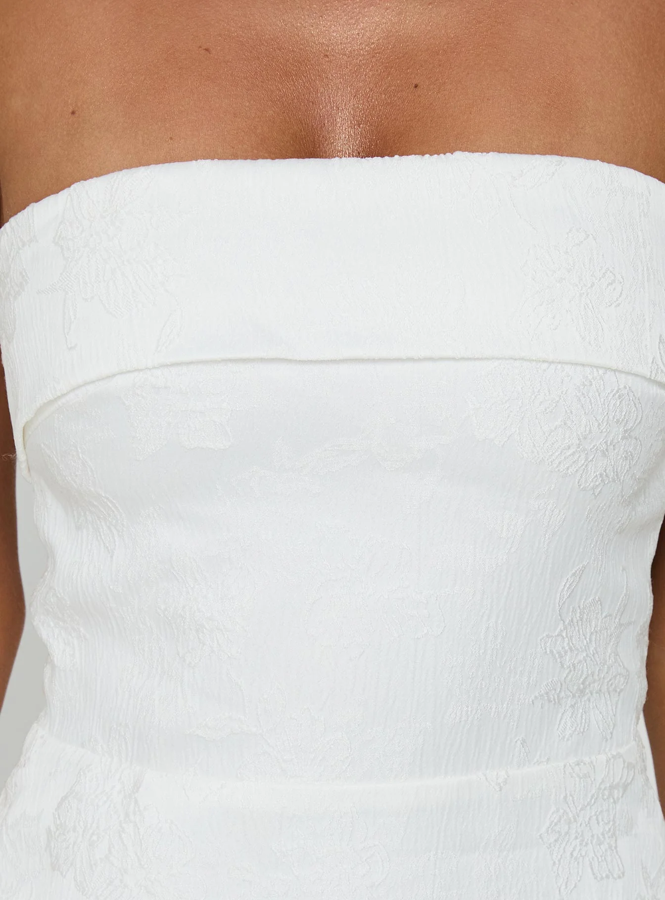 Dakhoda Strapless Mini Dress White - Image 6