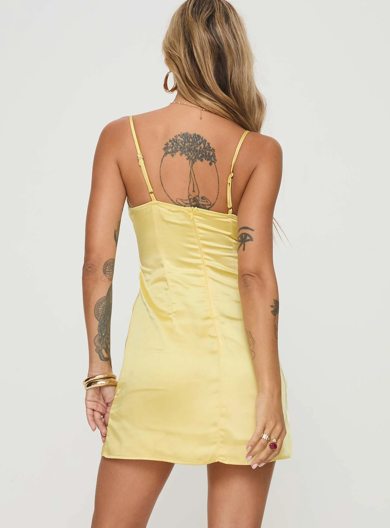 Dale Mini Dress Lemon - Image 4