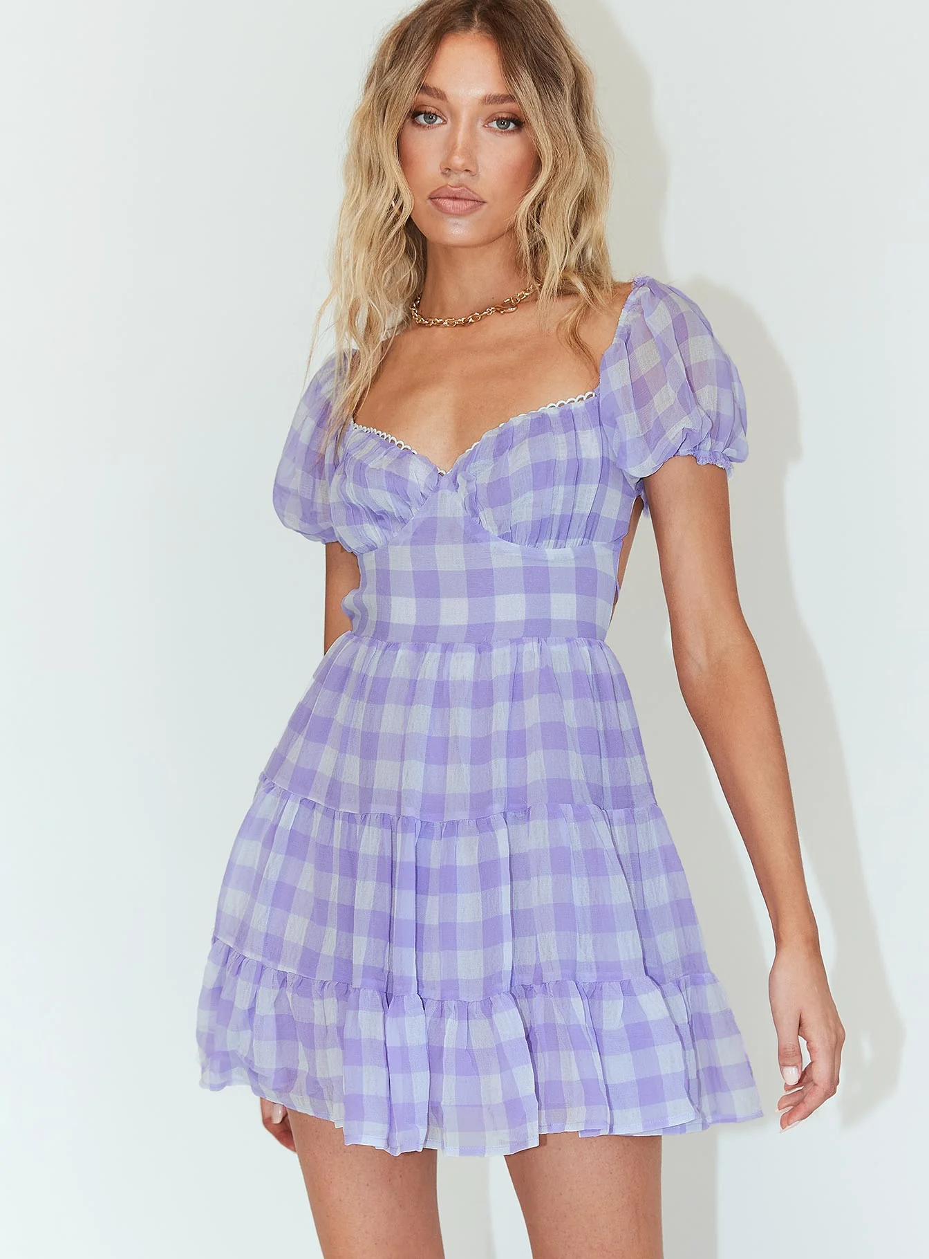 Danny Mini Dress Lilac - Image 2