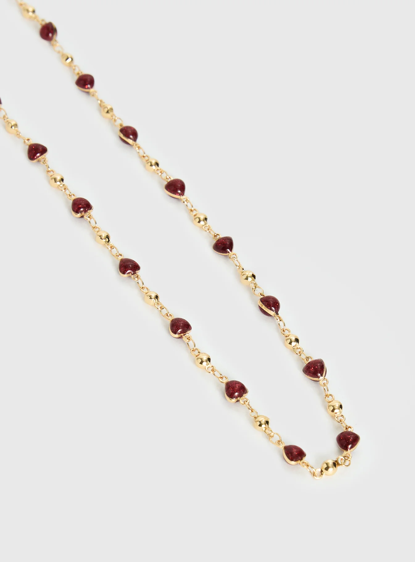 Daqiuri Necklace Gold / Red - Image 3