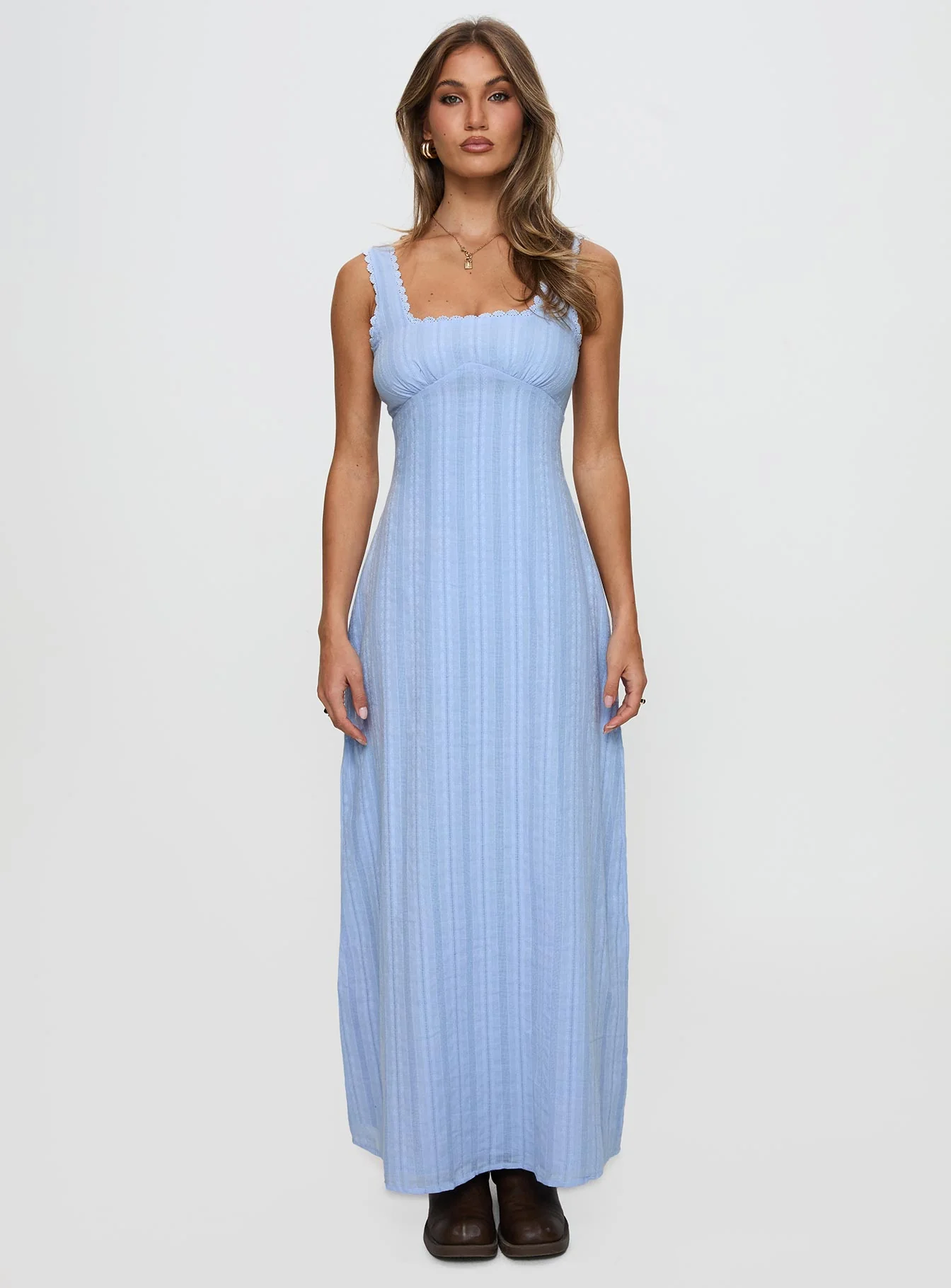 Dasha Maxi Dress Blue - Image 7