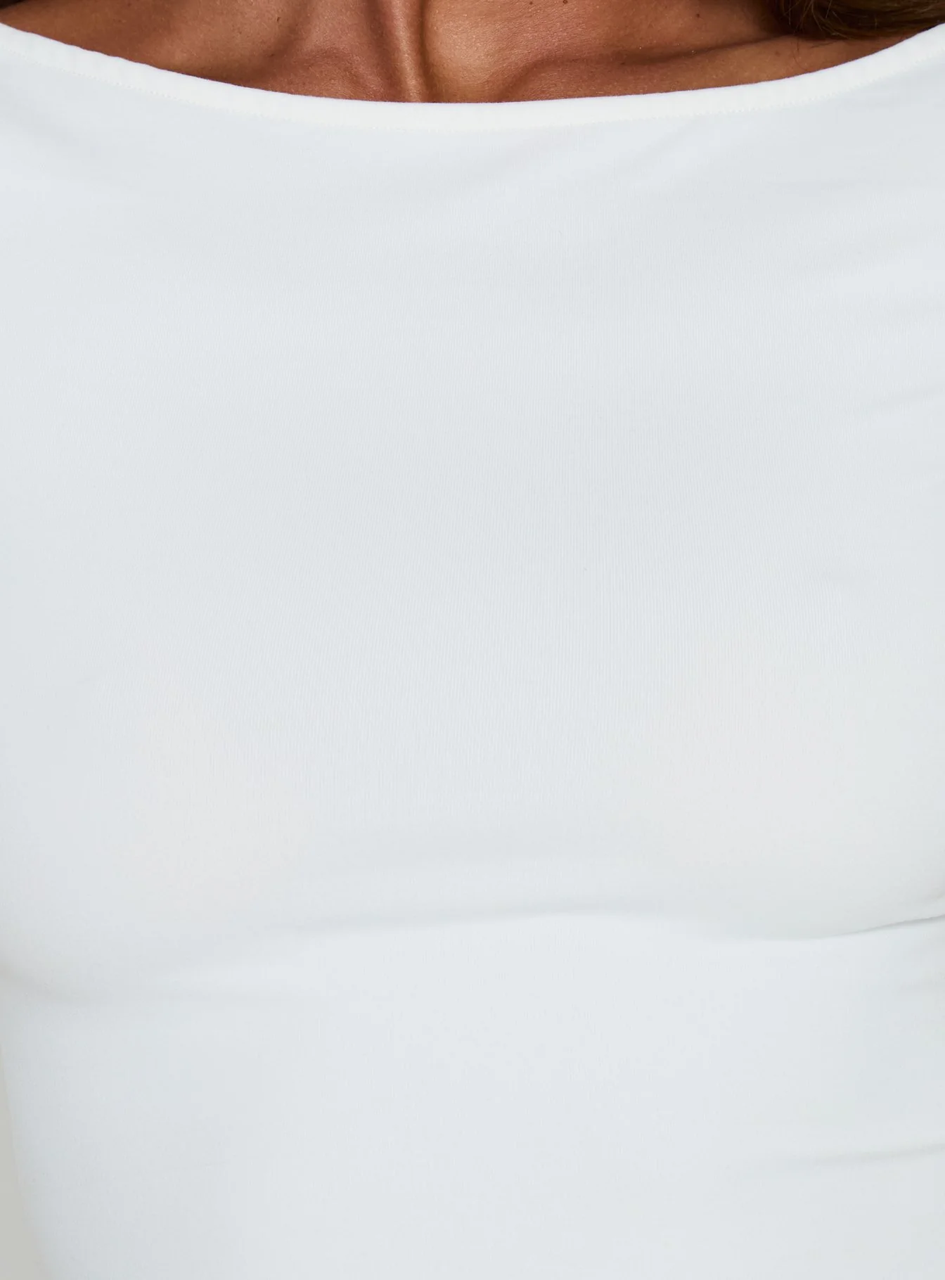 Daily Define Boatneck 3/4 Sleeve Top White - Image 6