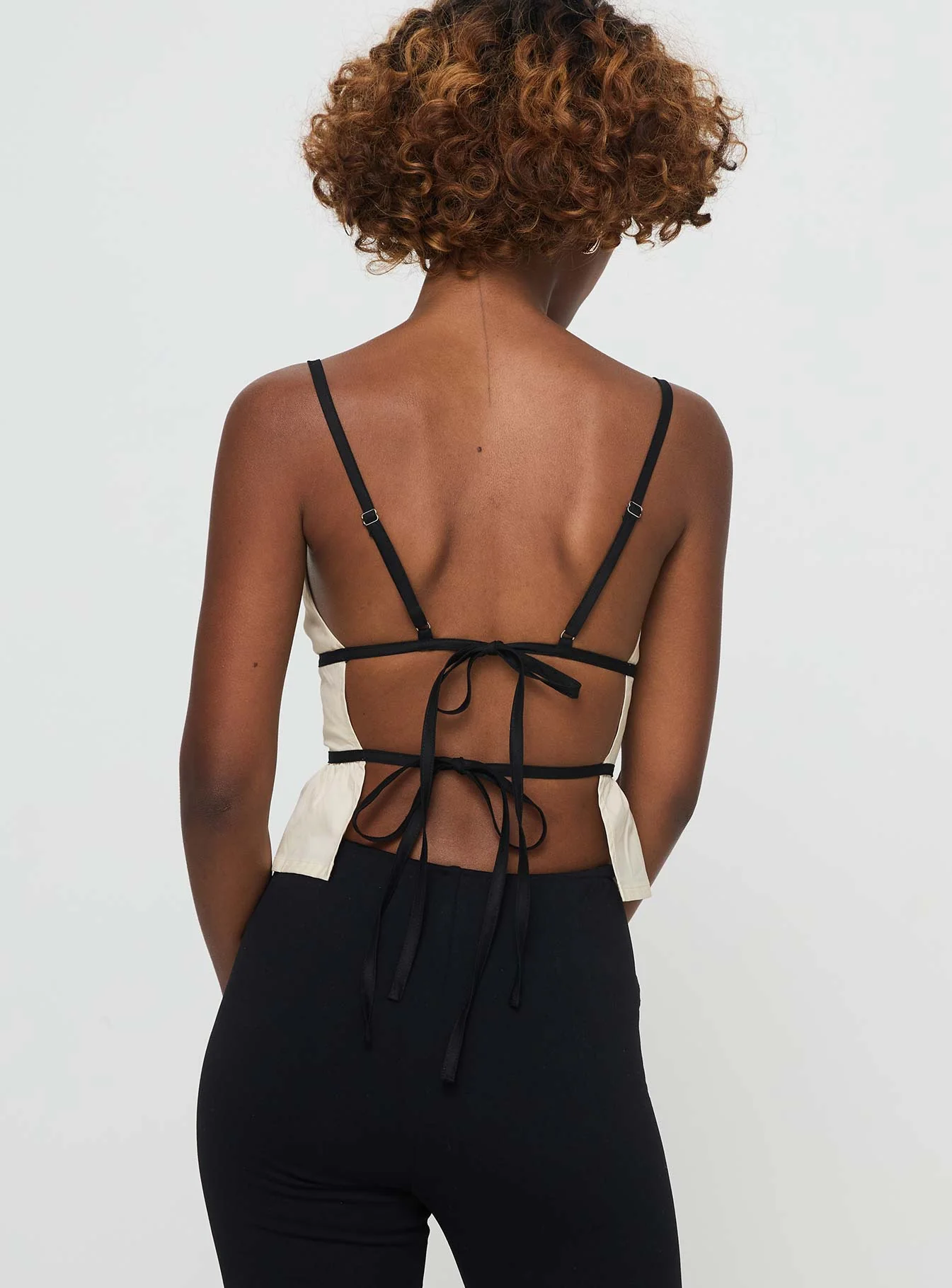 Daxon Top Cream / Black - Image 5