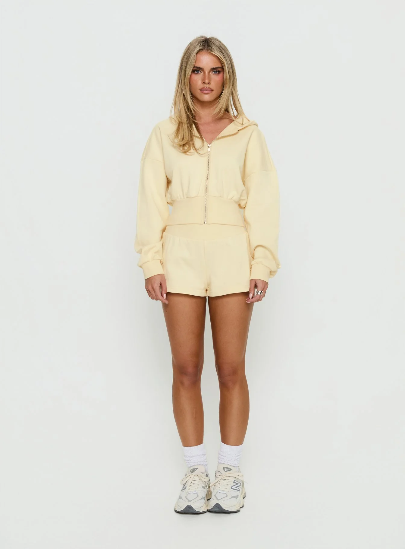 Daybreak Rib Waist Shorts Buttercream - Image 7