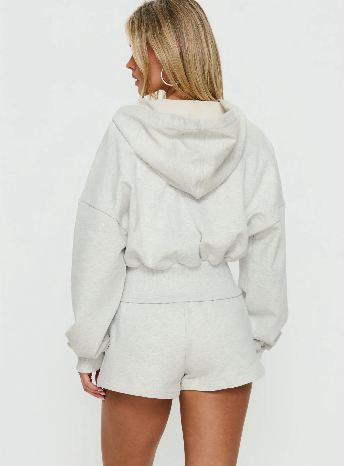 Daybreak Rib Waist Shorts Snow Marle - Image 5
