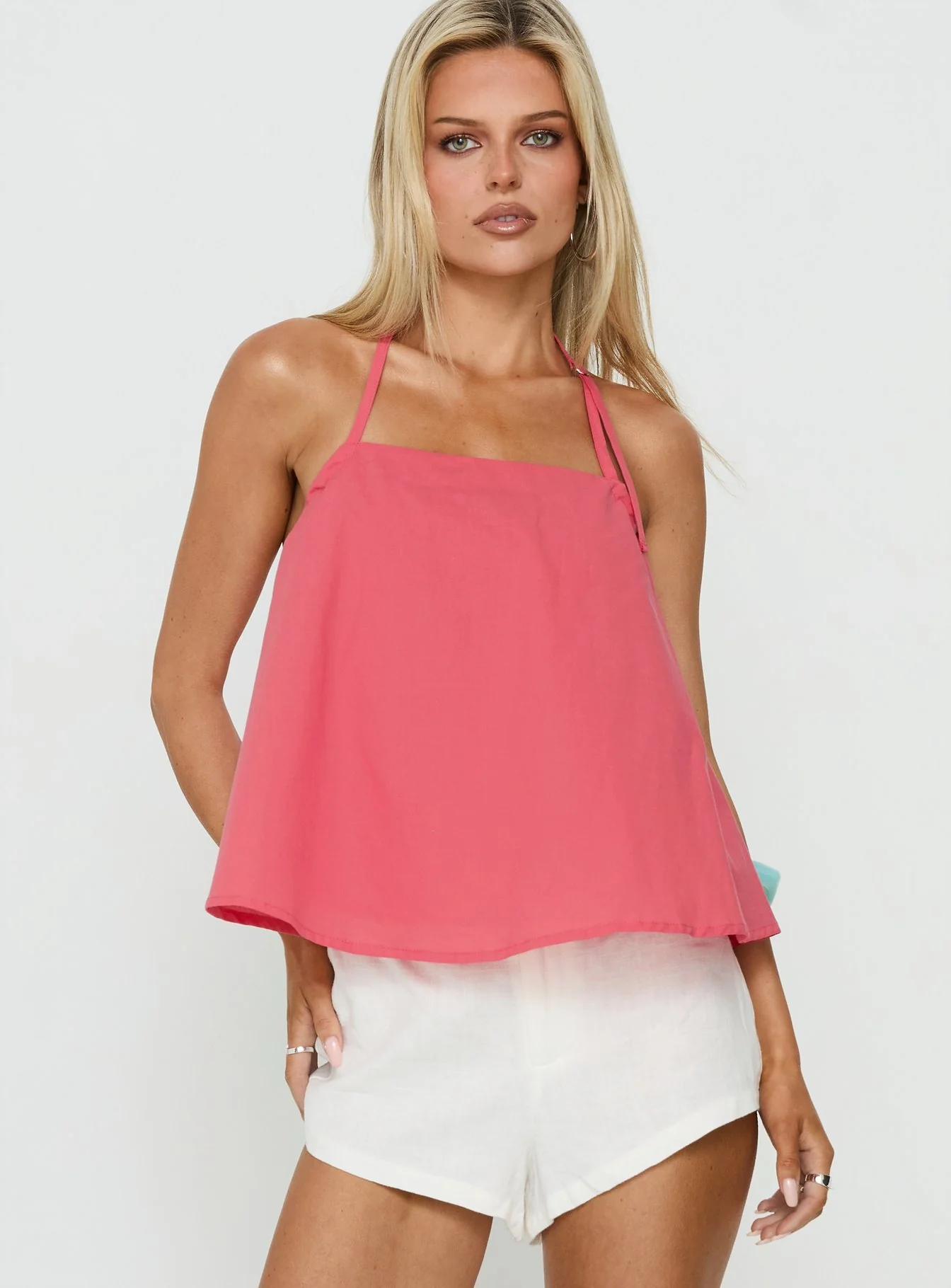 Dearest Low Back Babydoll Top Guava - Image 3