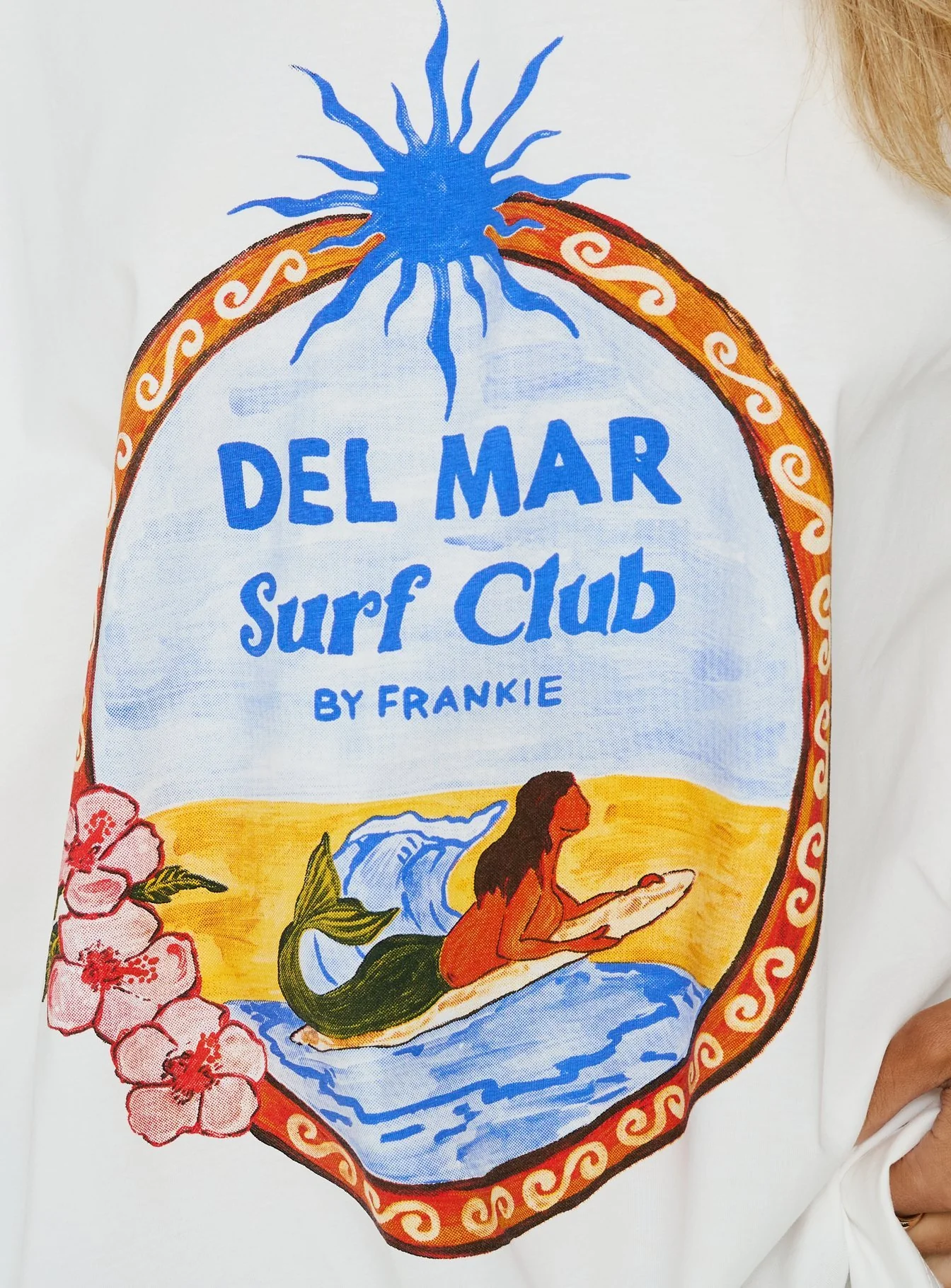 Del Mar Surf Club Oversized Graphic Tee White / Multi - Image 6