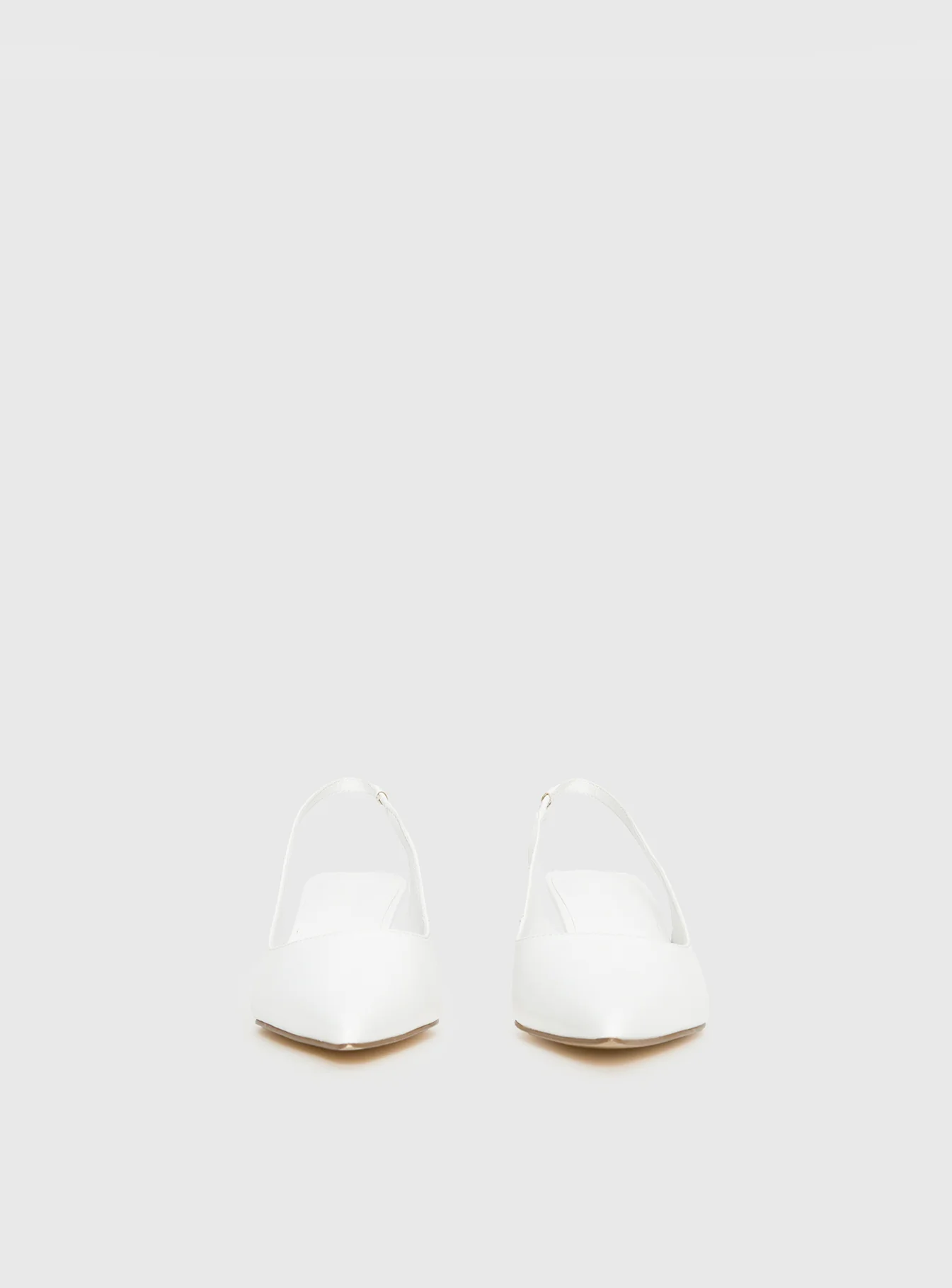 Denalia Pointed Toe Heels White Matte - Image 4
