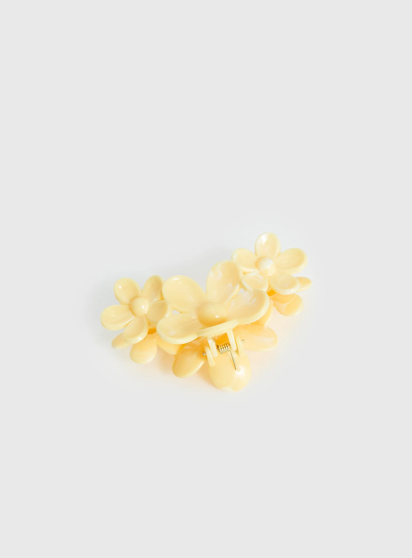 Devinn Floral Claw Clip Yellow - Image 4