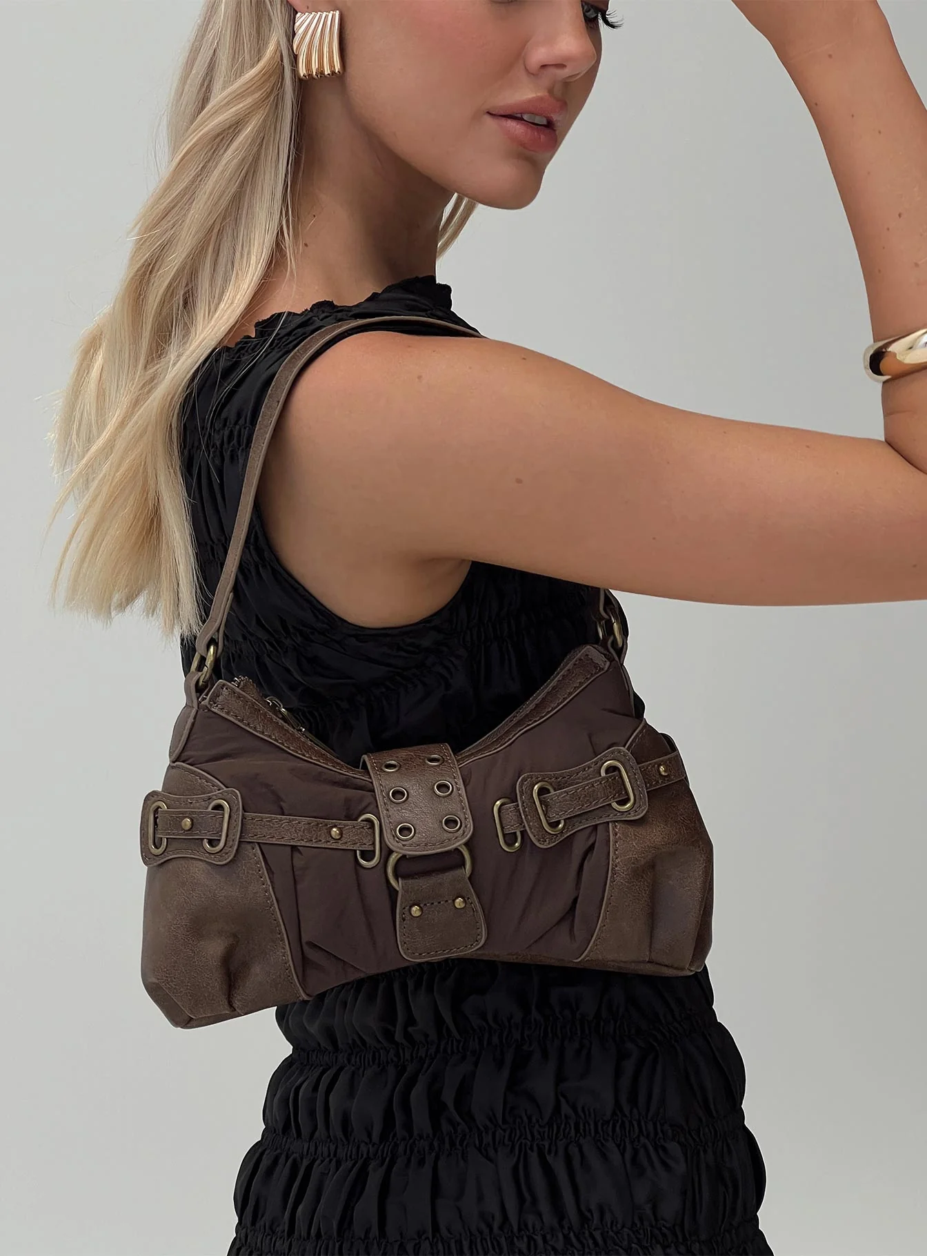 Doyers Street Shoulder Bag Brown - Image 6