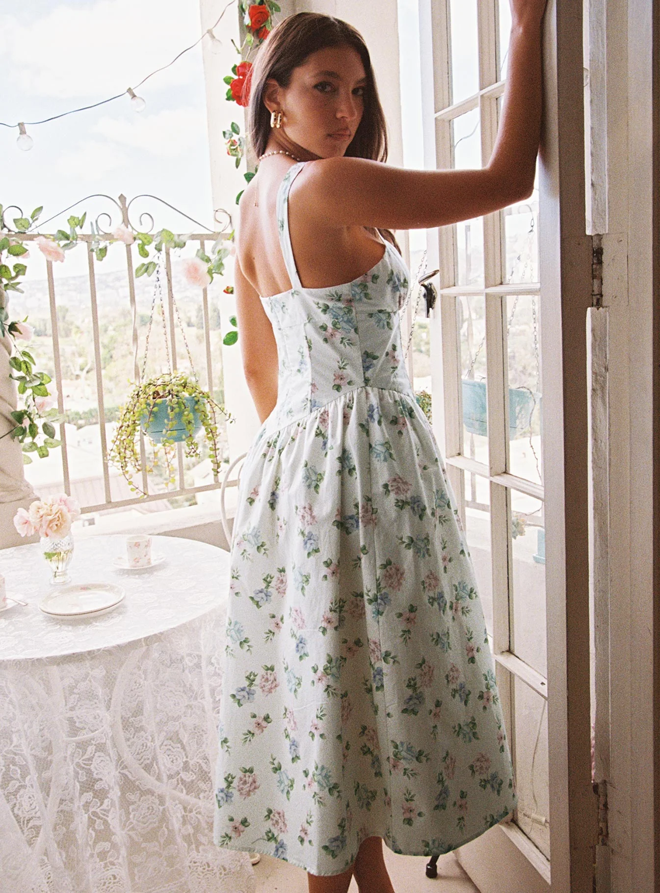 Dulcibella Midi Dress Floral - Image 4