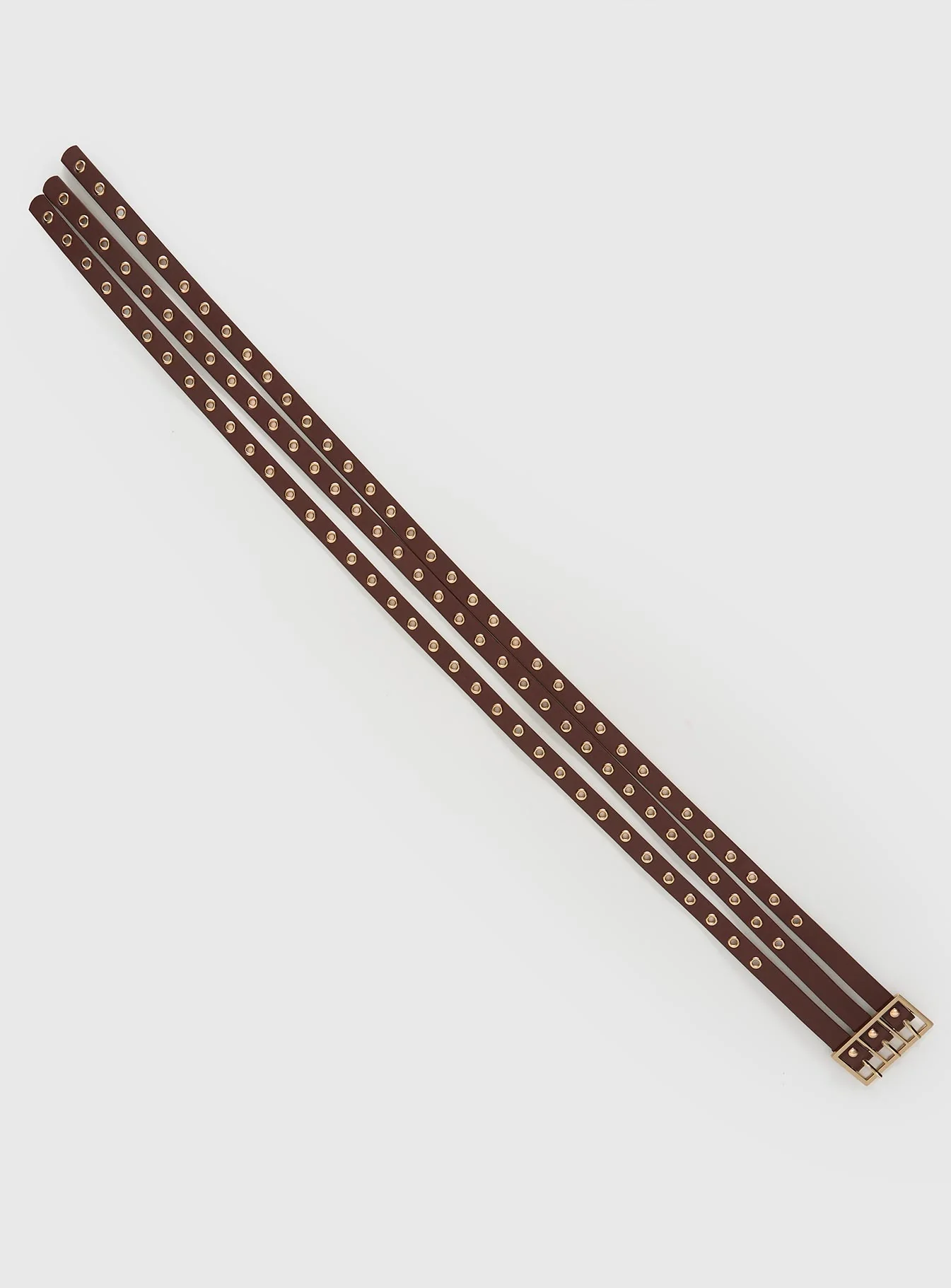 Dusk Dipped Layered Belt Brown / Gold - Image 2