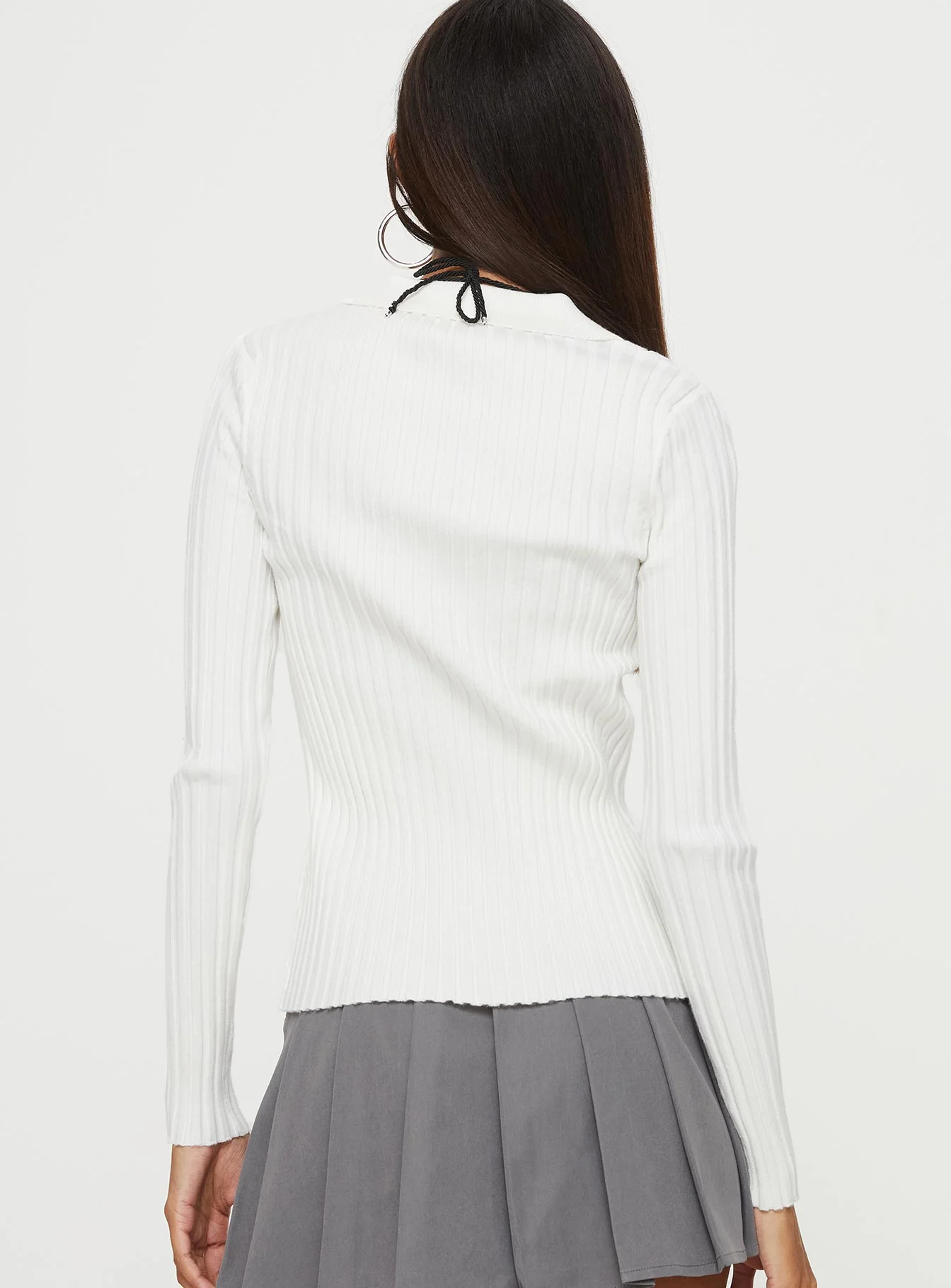 Dustry Long Sleeve Top White - Image 5