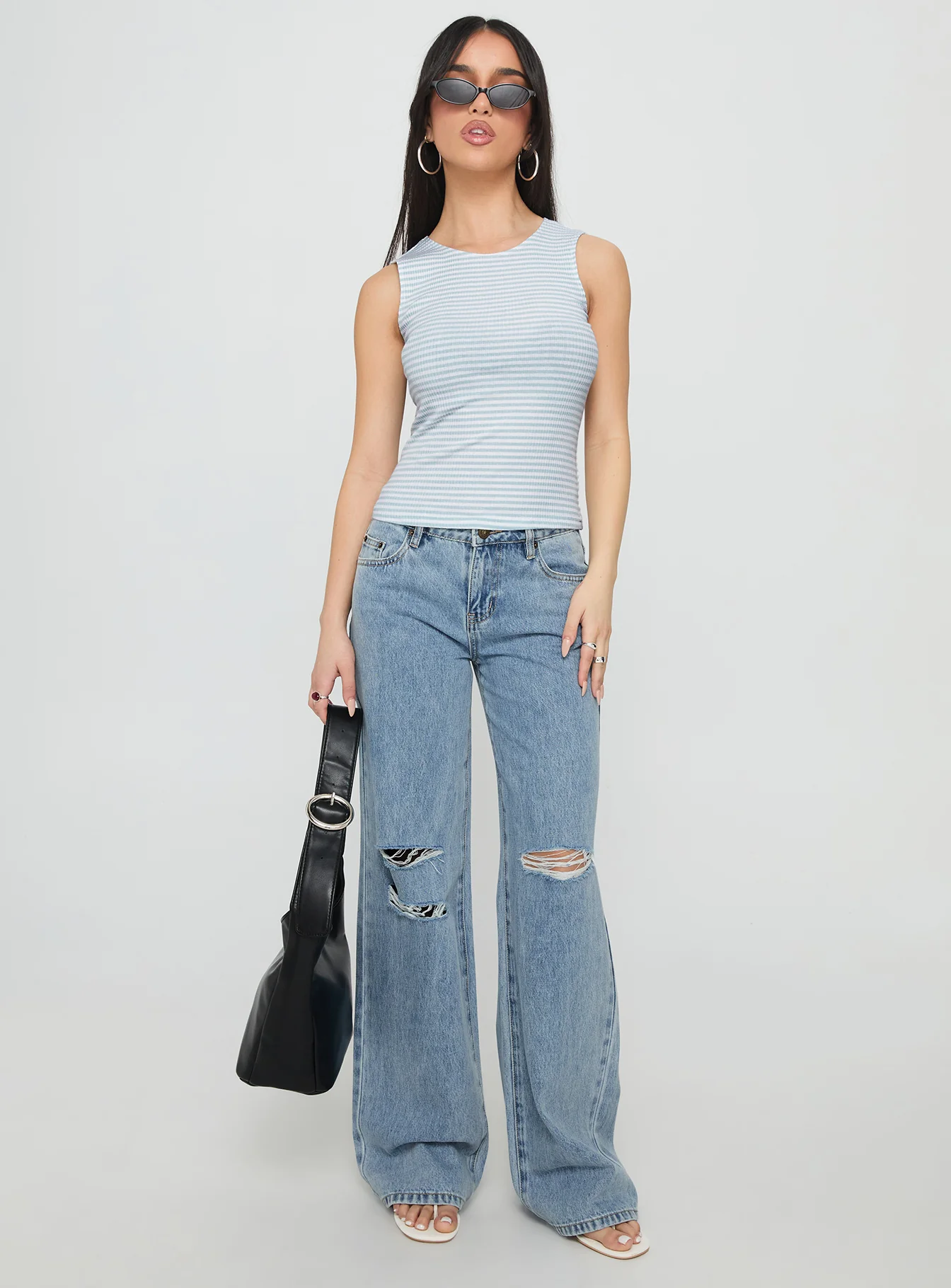 Dystran Top Blue / White Stripe - Image 3