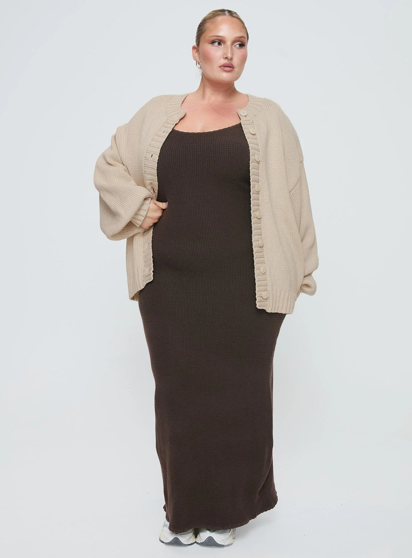 Edern Cardigan Cream Curve - Image 2