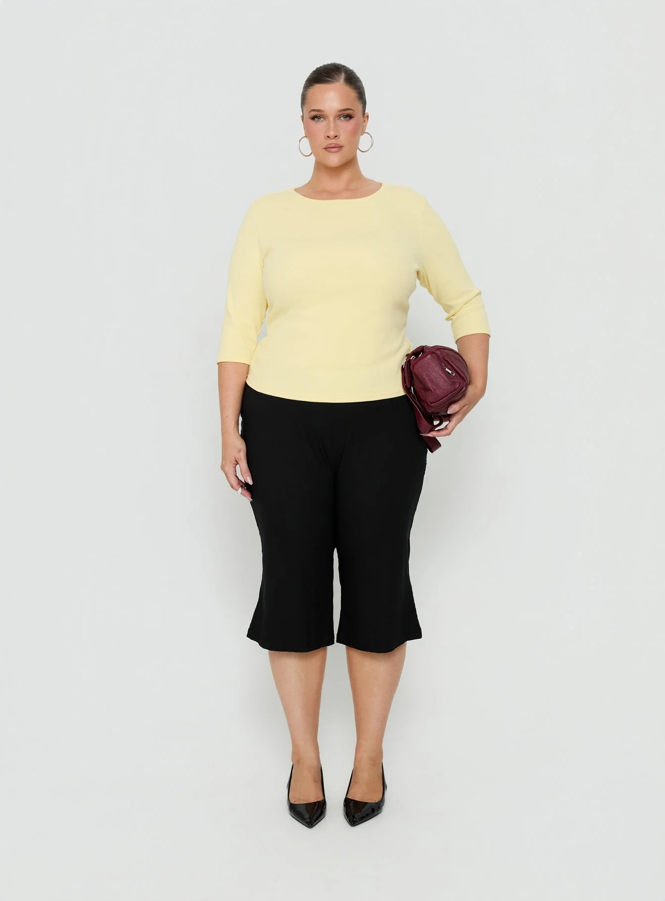 Elaia 3/4 Sleeve Top Yellow Curve - Image 7
