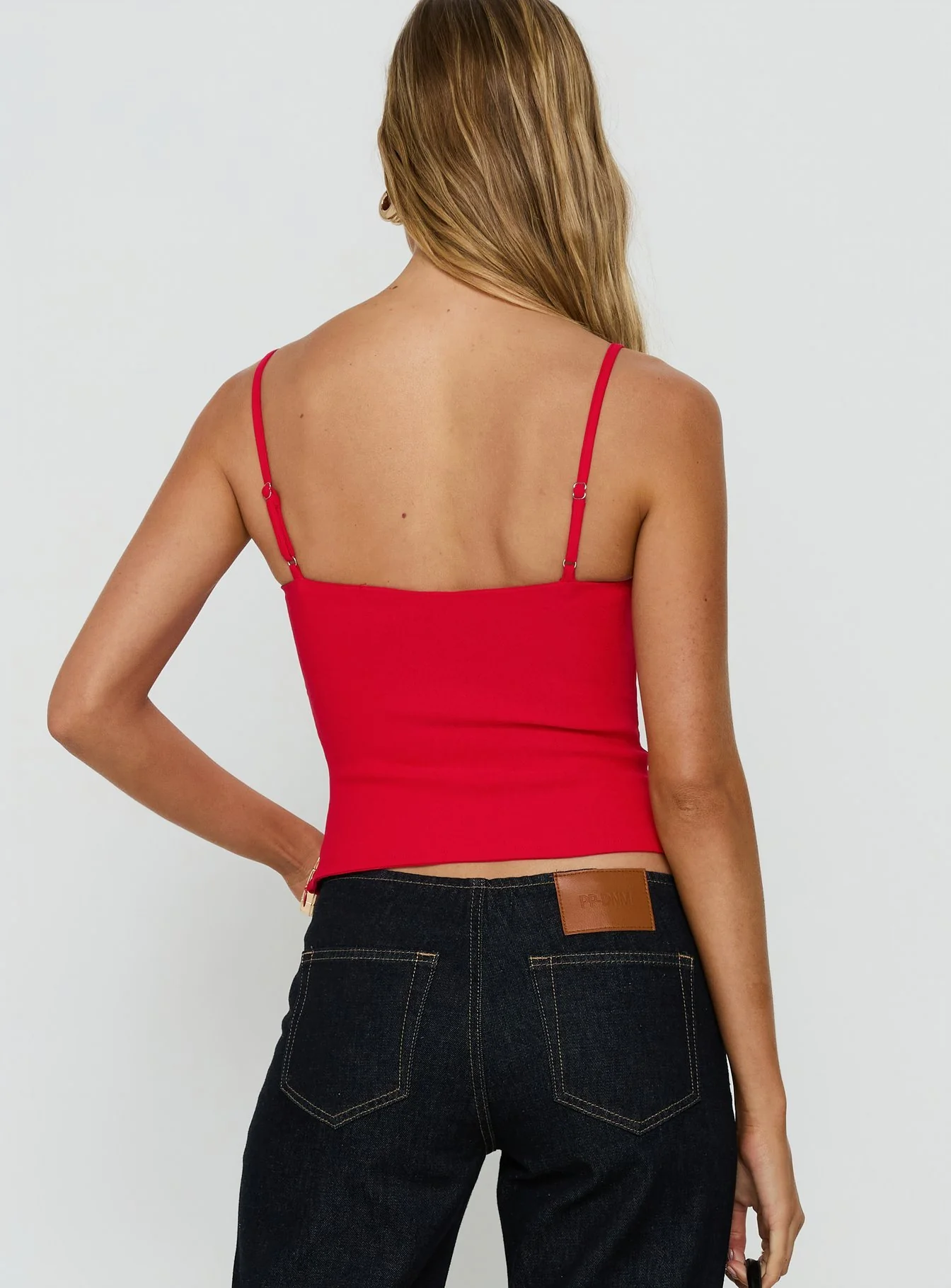 Elanah Structured Cami Top Red - Image 5
