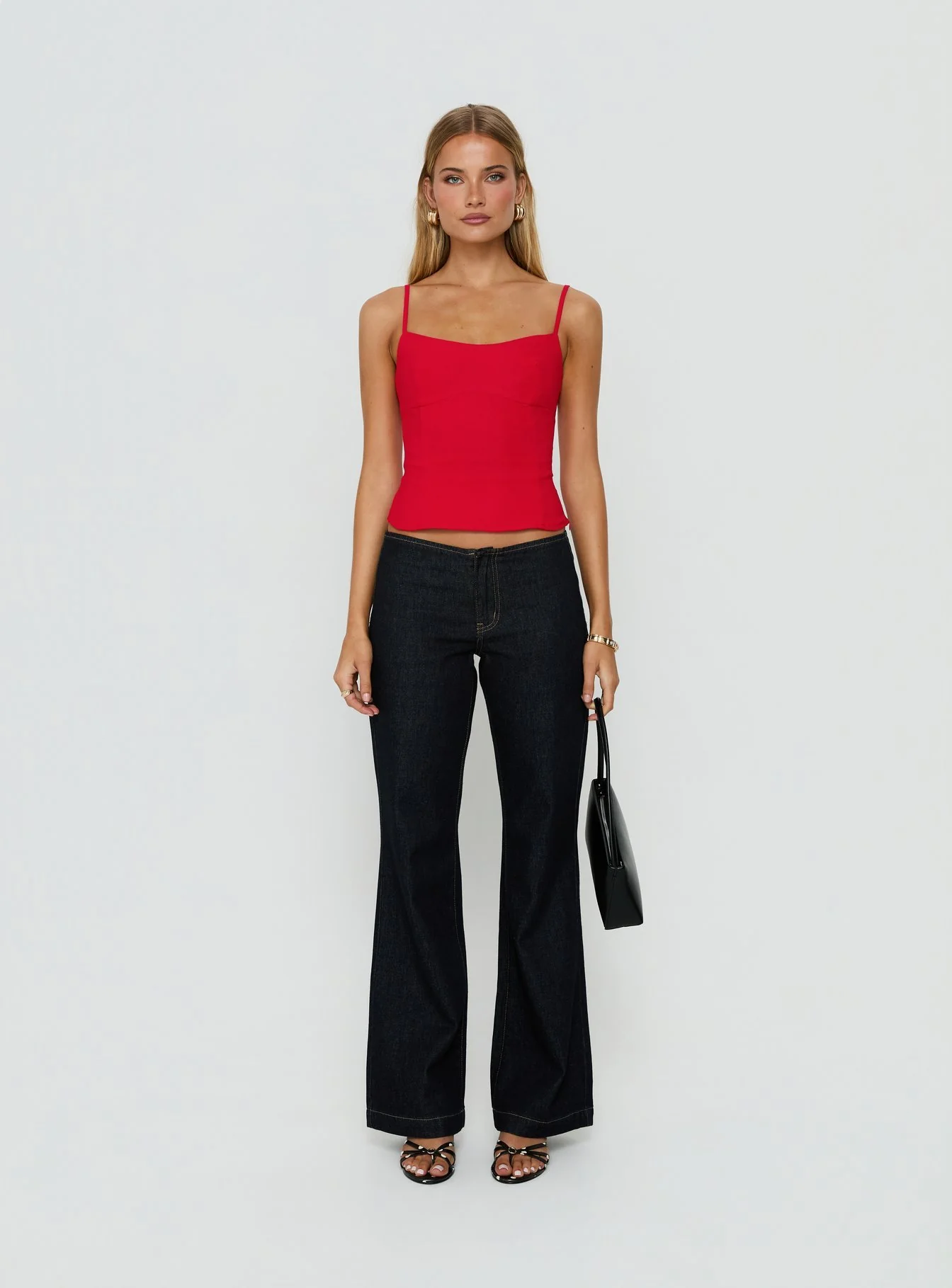 Elanah Structured Cami Top Red - Image 7
