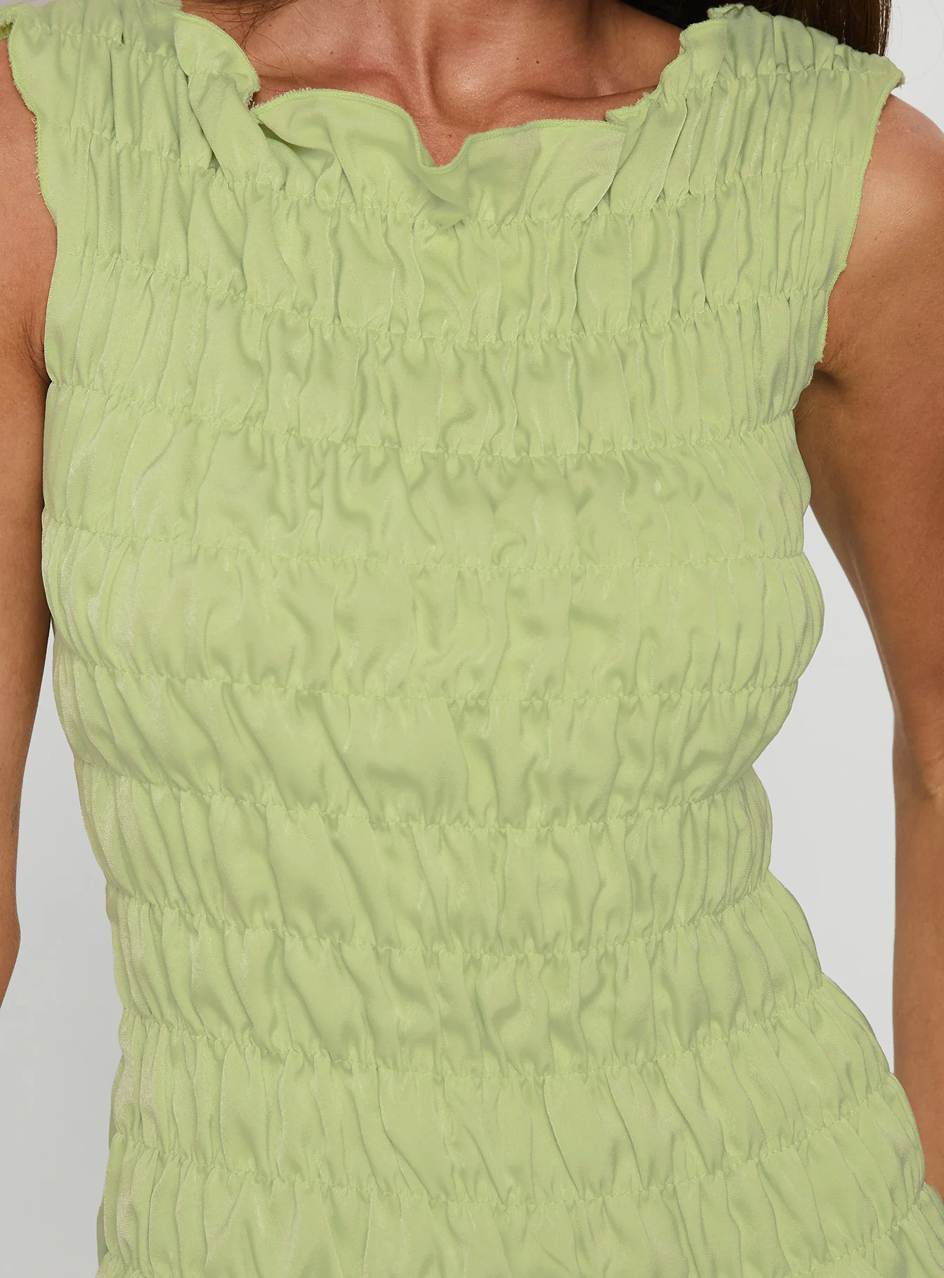 Elenir Shirred Top Green - Image 5