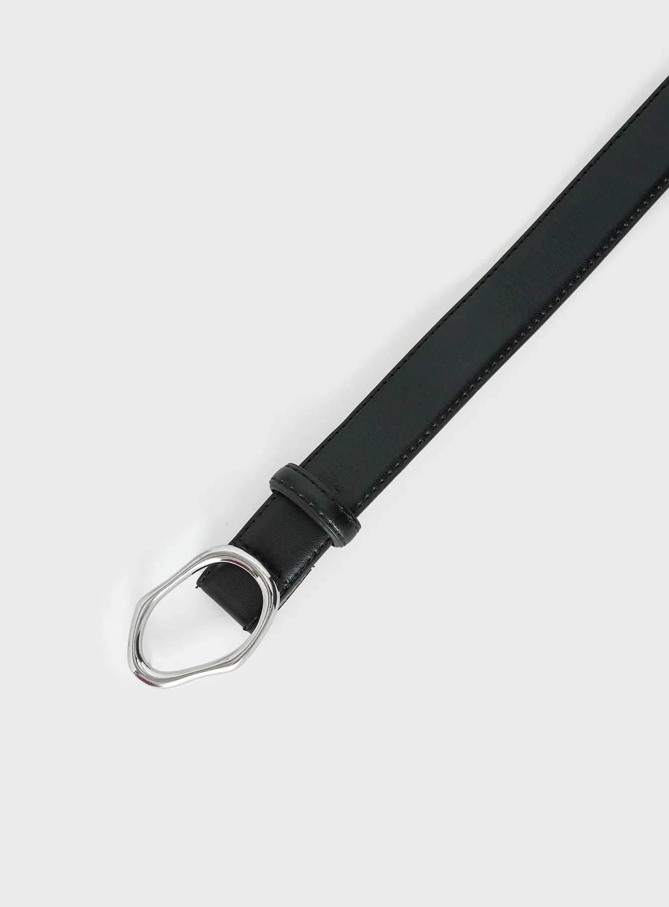 Elenna Faux Leather Belt Black / Silver - Image 3