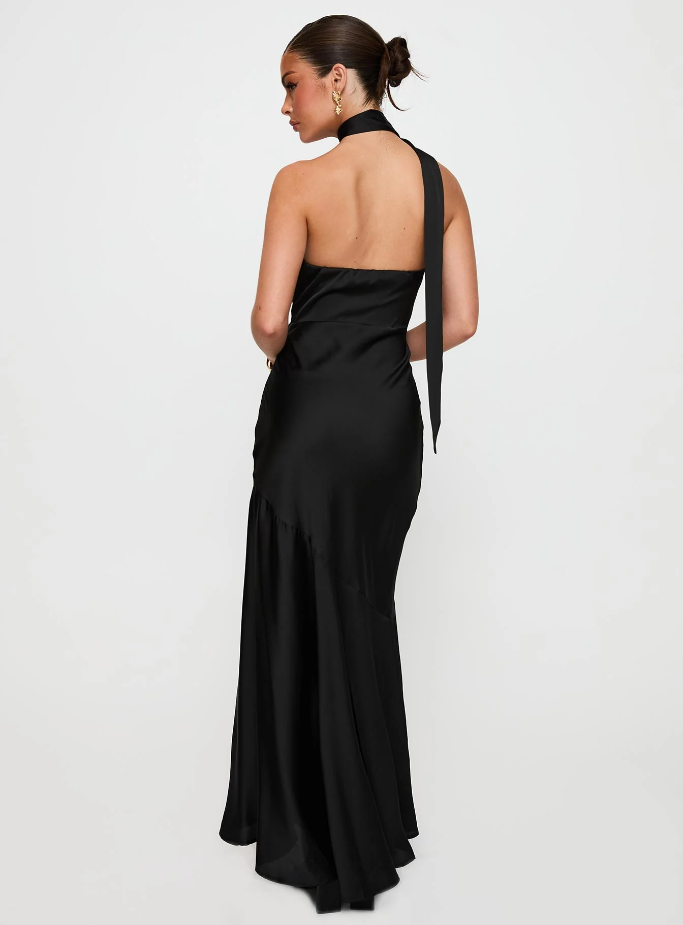 Elixaire Scarf Maxi Dress Black - Image 4