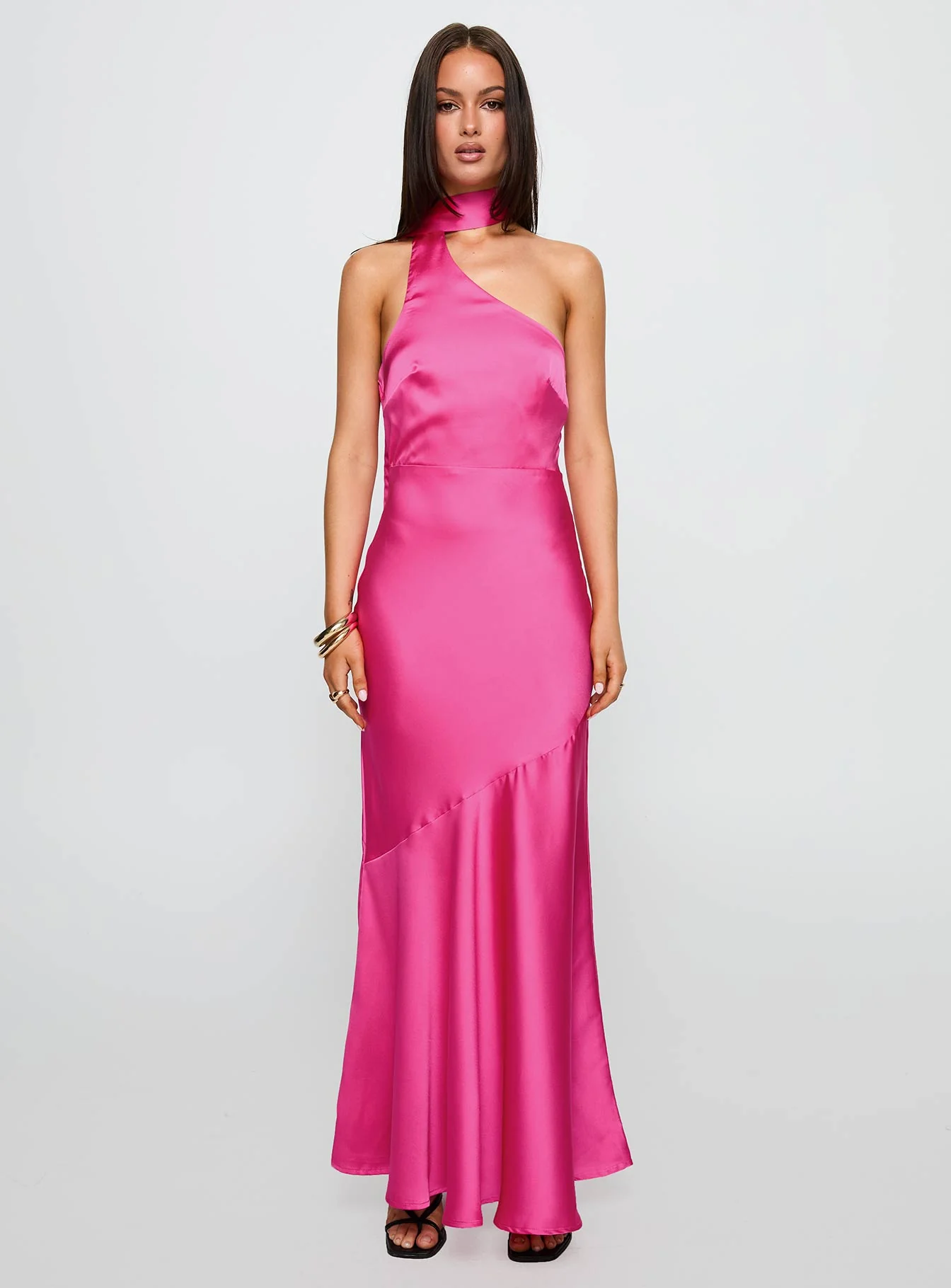 Elixaire Scarf Maxi Dress Pink - Image 6