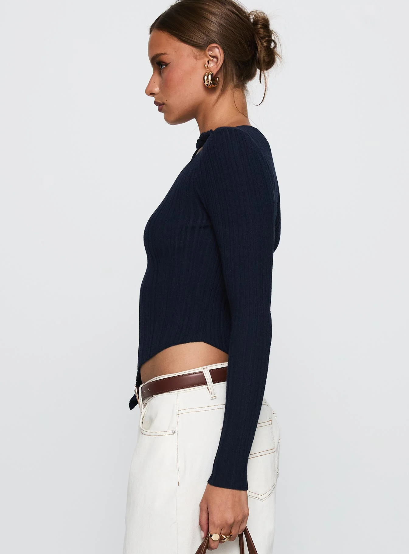 Ellara Long Sleeve Top Blue - Image 4