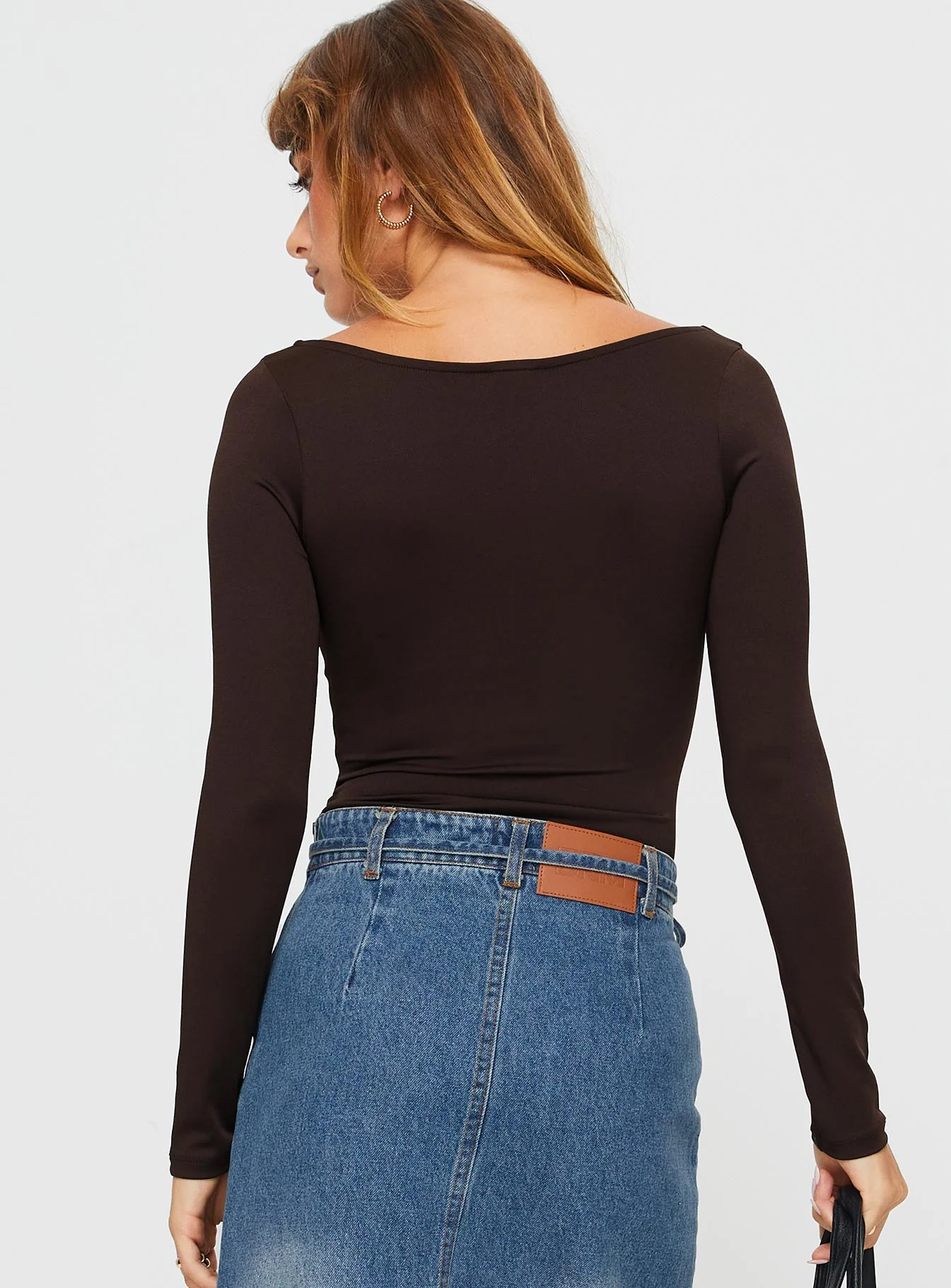 Ellery Bodysuit Brown Tall - Image 5