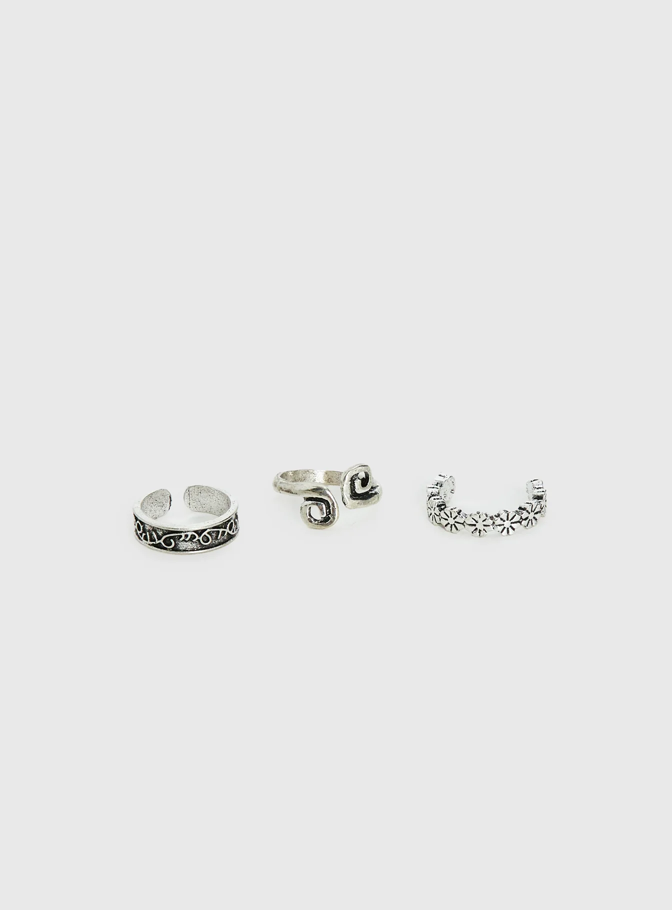 Ellissa Toe Ring Pack Silver - Image 2