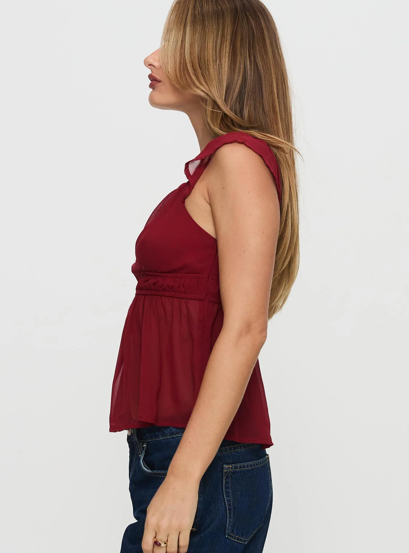 Elysea Top Burgundy - Image 4