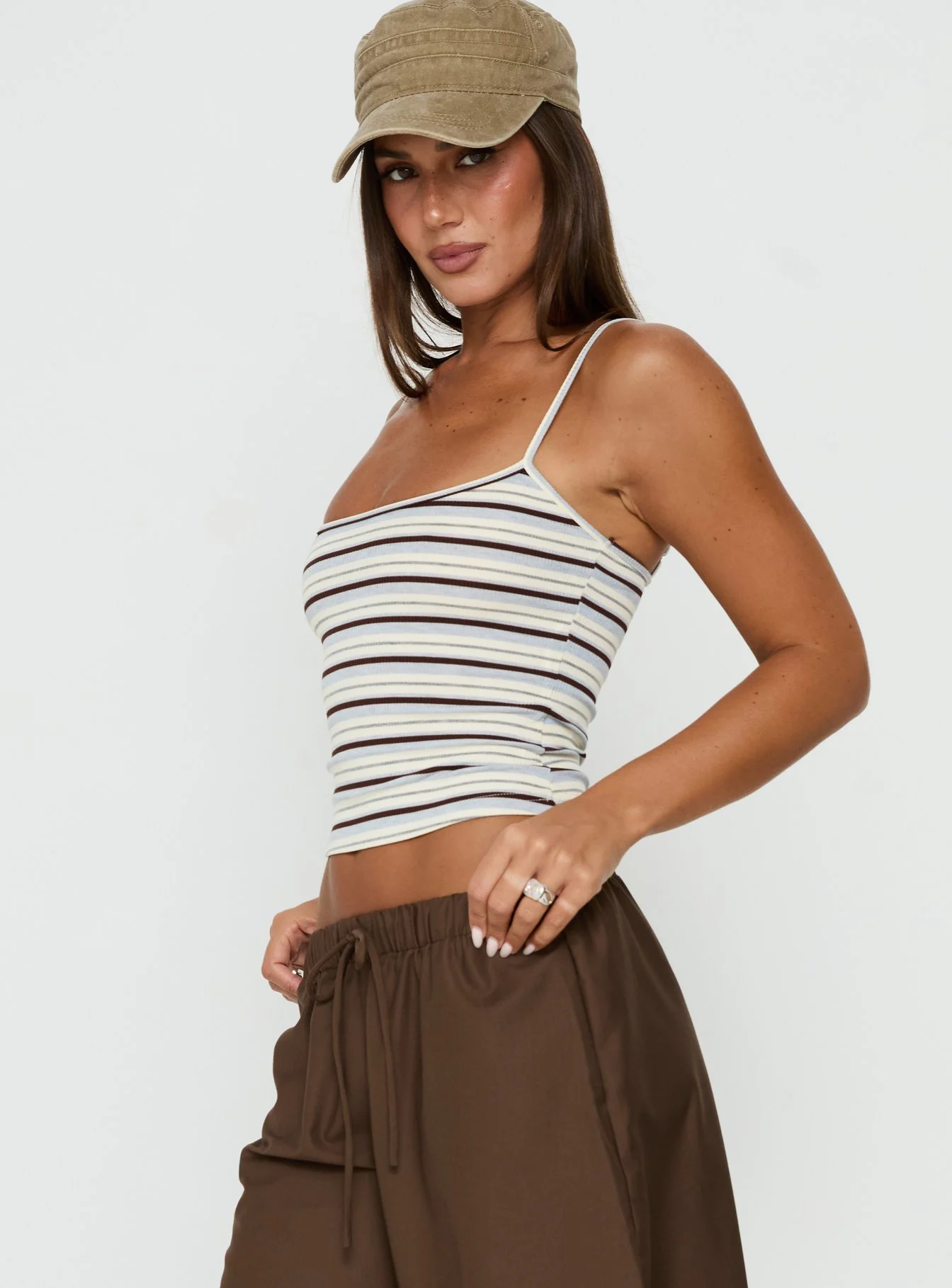 Elzie Knit Cami Tank Multi Stripe - Image 4