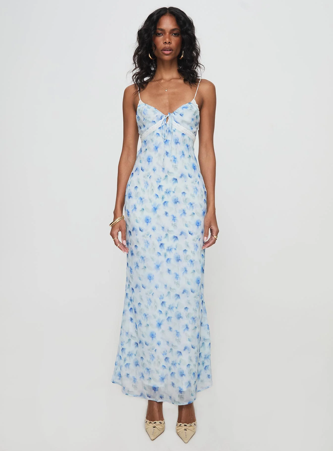 Emily Maxi Dress Blue Floral - Image 7