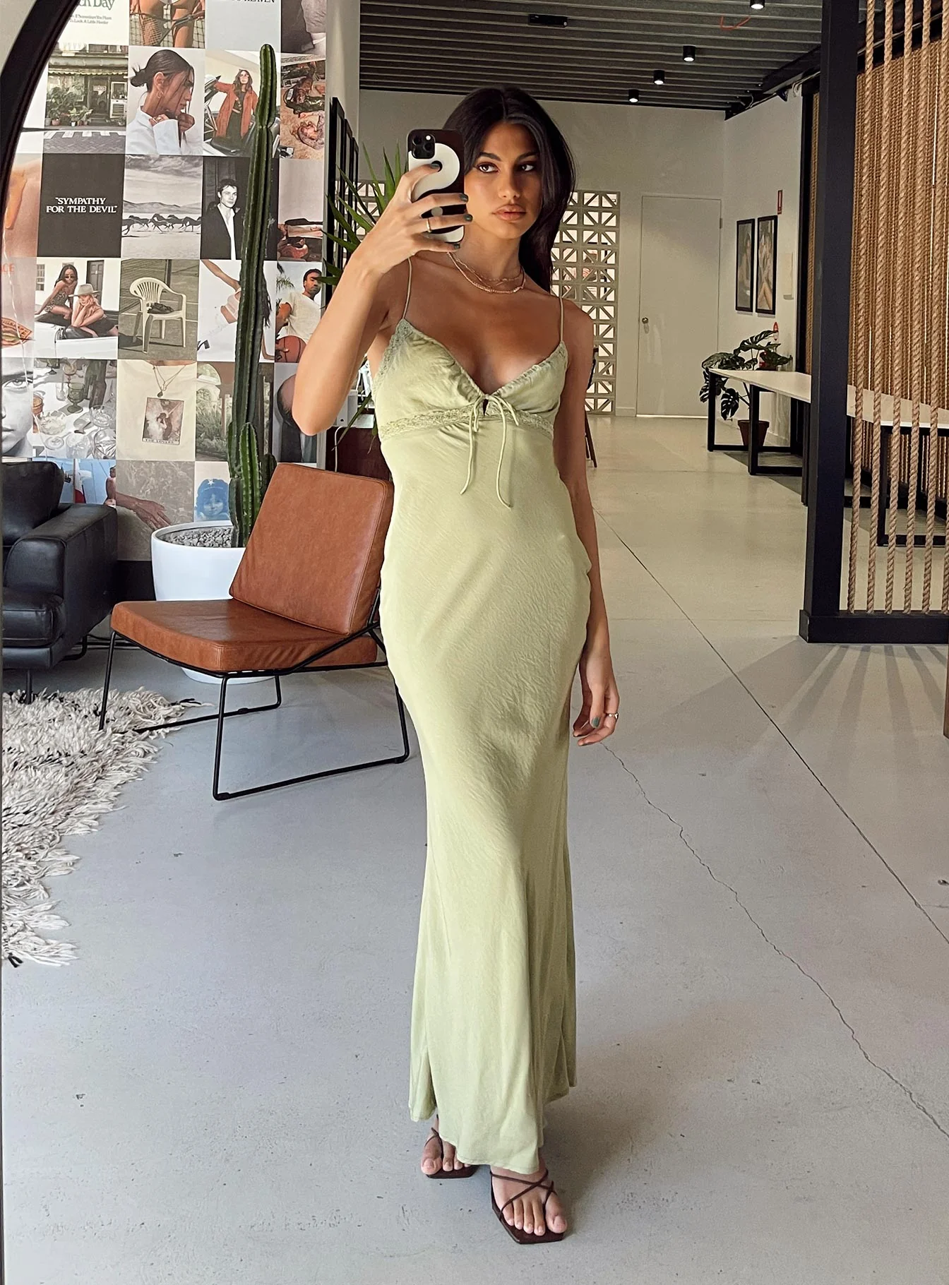 Emily Maxi Dress Green - Image 6