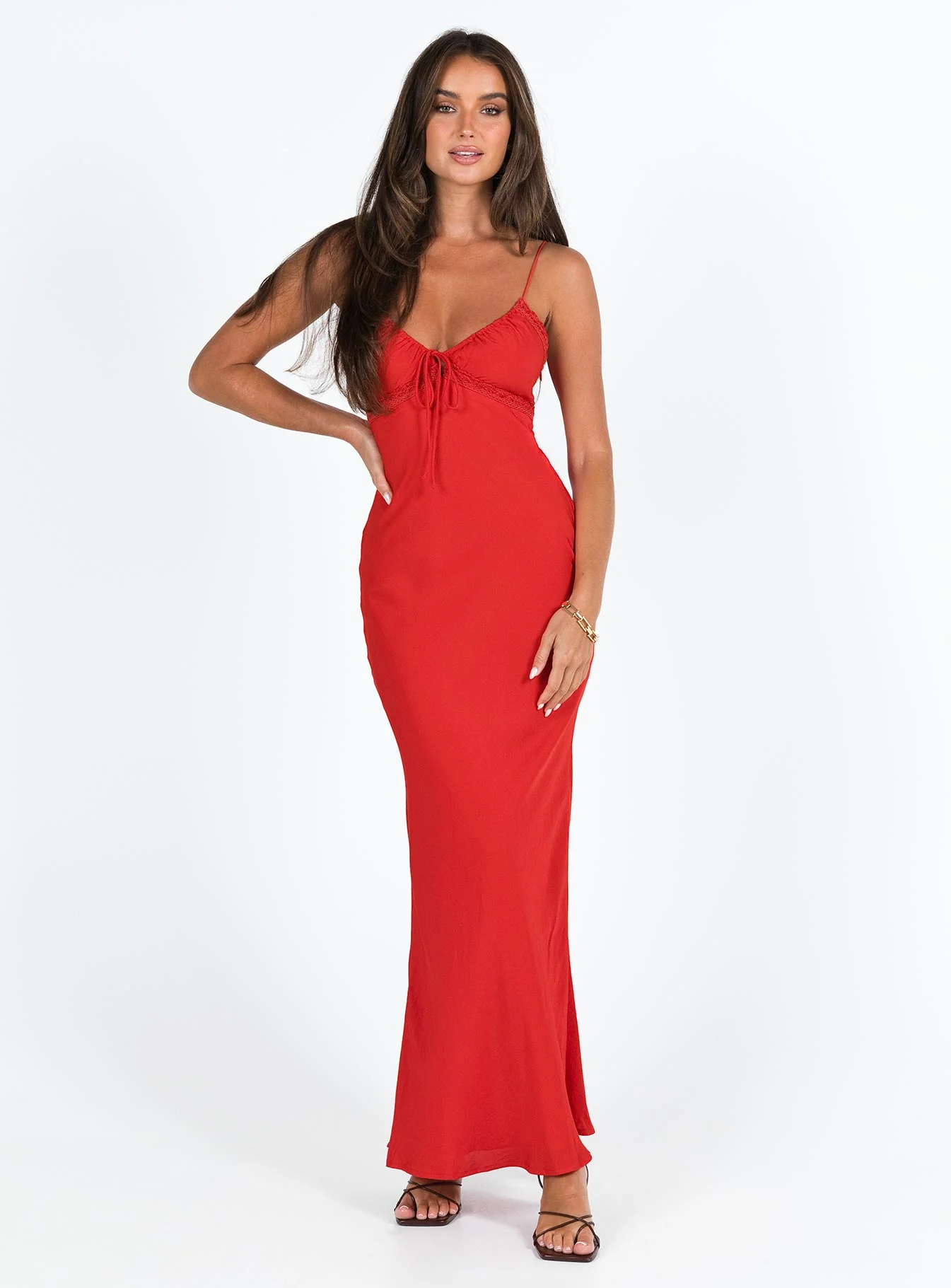 Emily Maxi Dress Red - Image 4