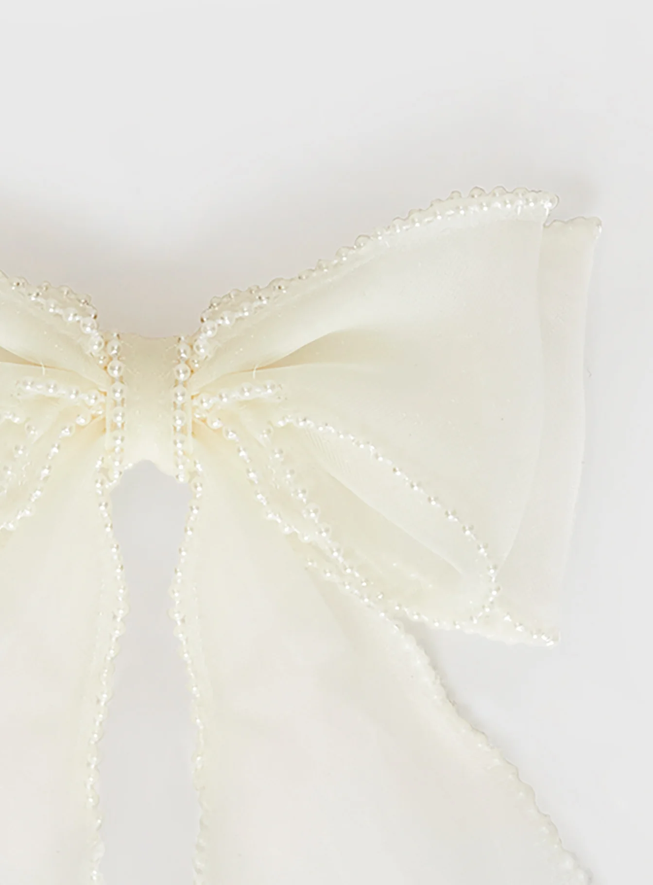 Emorie Hair Bow White - Image 3