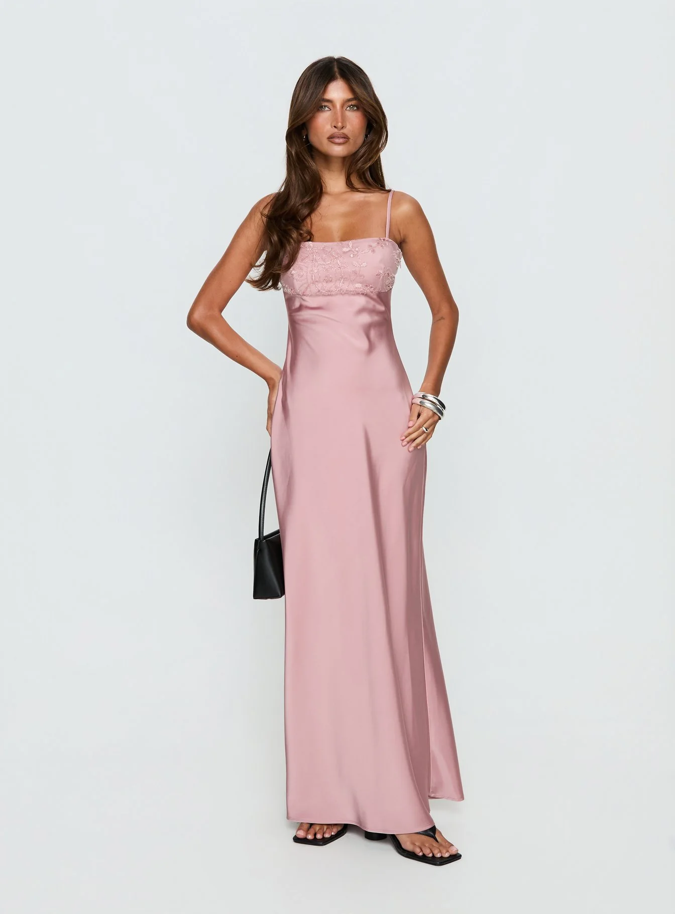 Engracia Sequin Maxi Dress Pink - Image 2