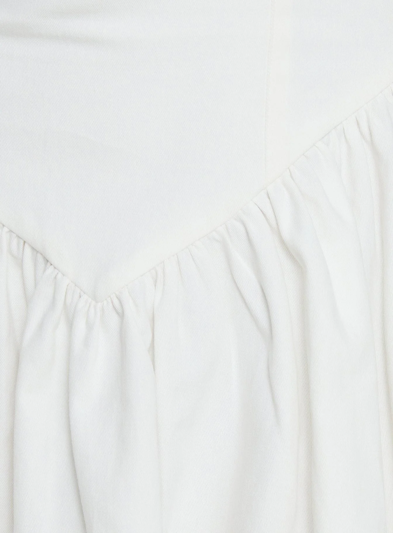 Esatora Halter Flare Mini Dress White - Image 5