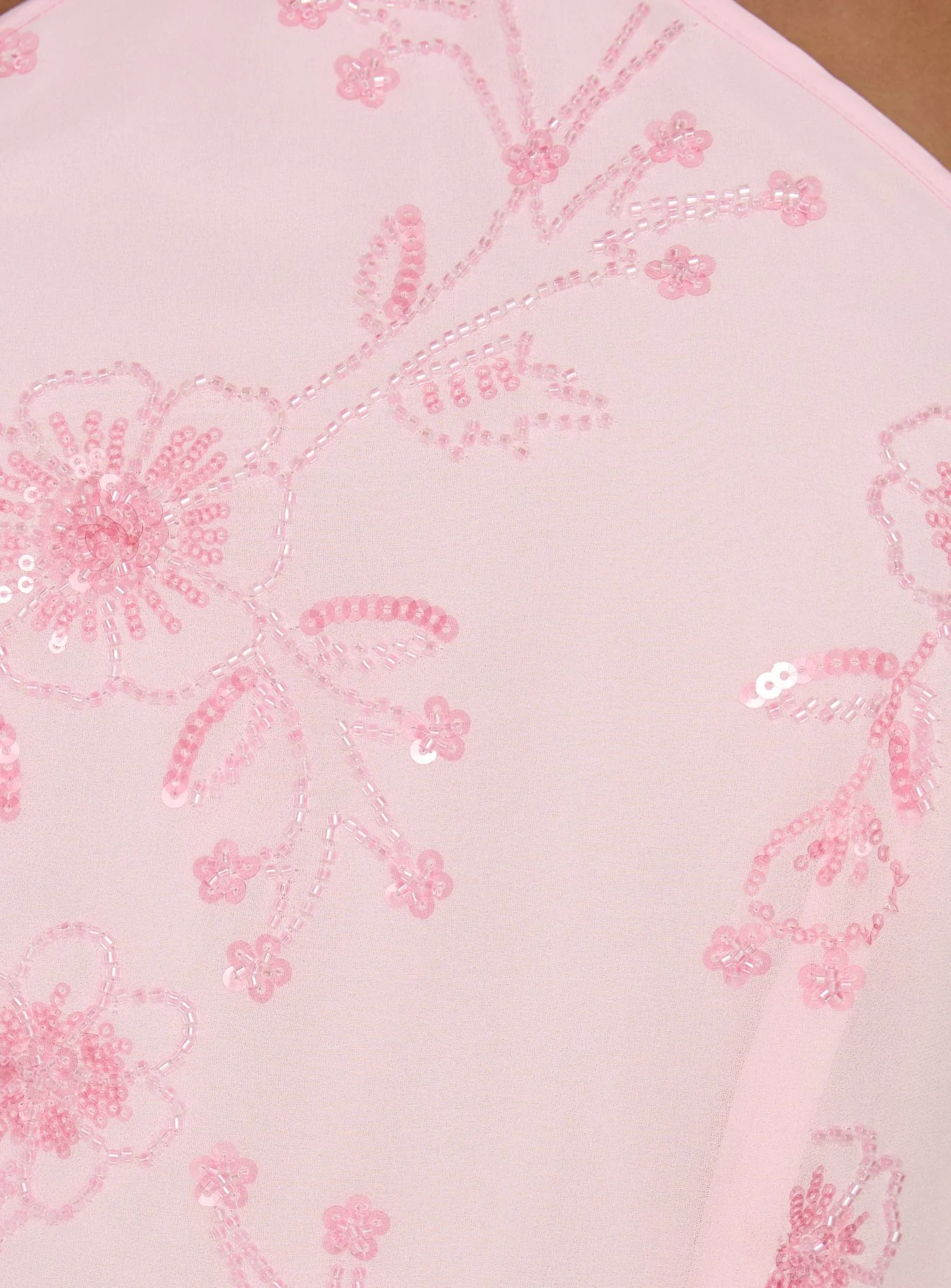 Evolet Embellished Halter Top Pink - Image 5