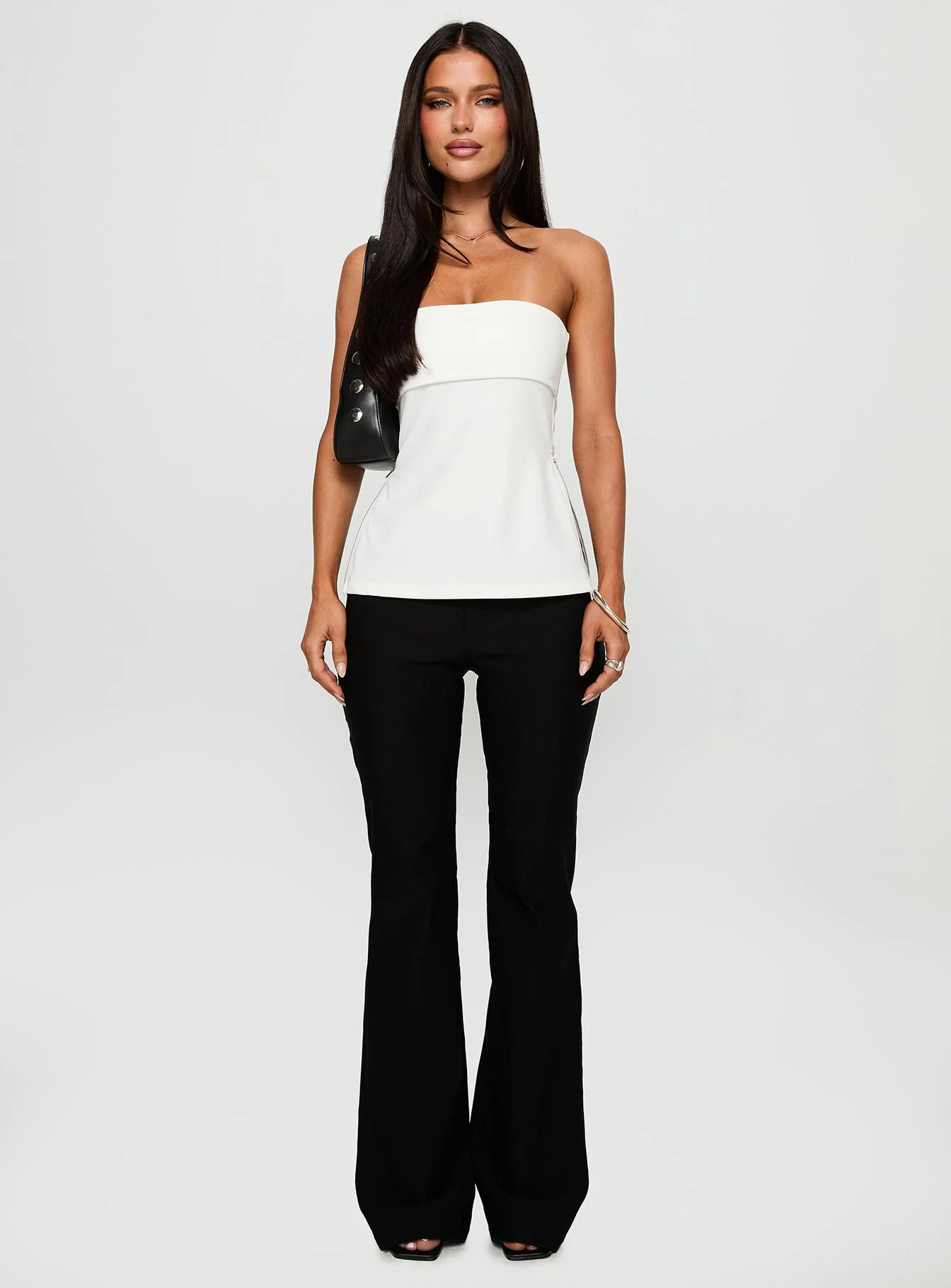 Express Yourself Zip Side Top White - Image 7
