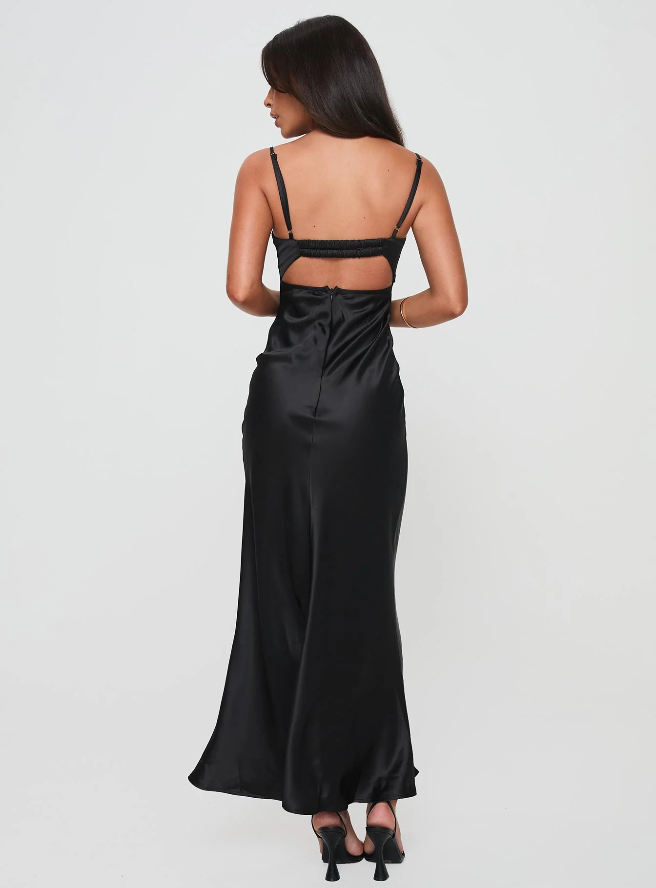 Fadyen Bias Cut Maxi Dress Black Tall - Image 5