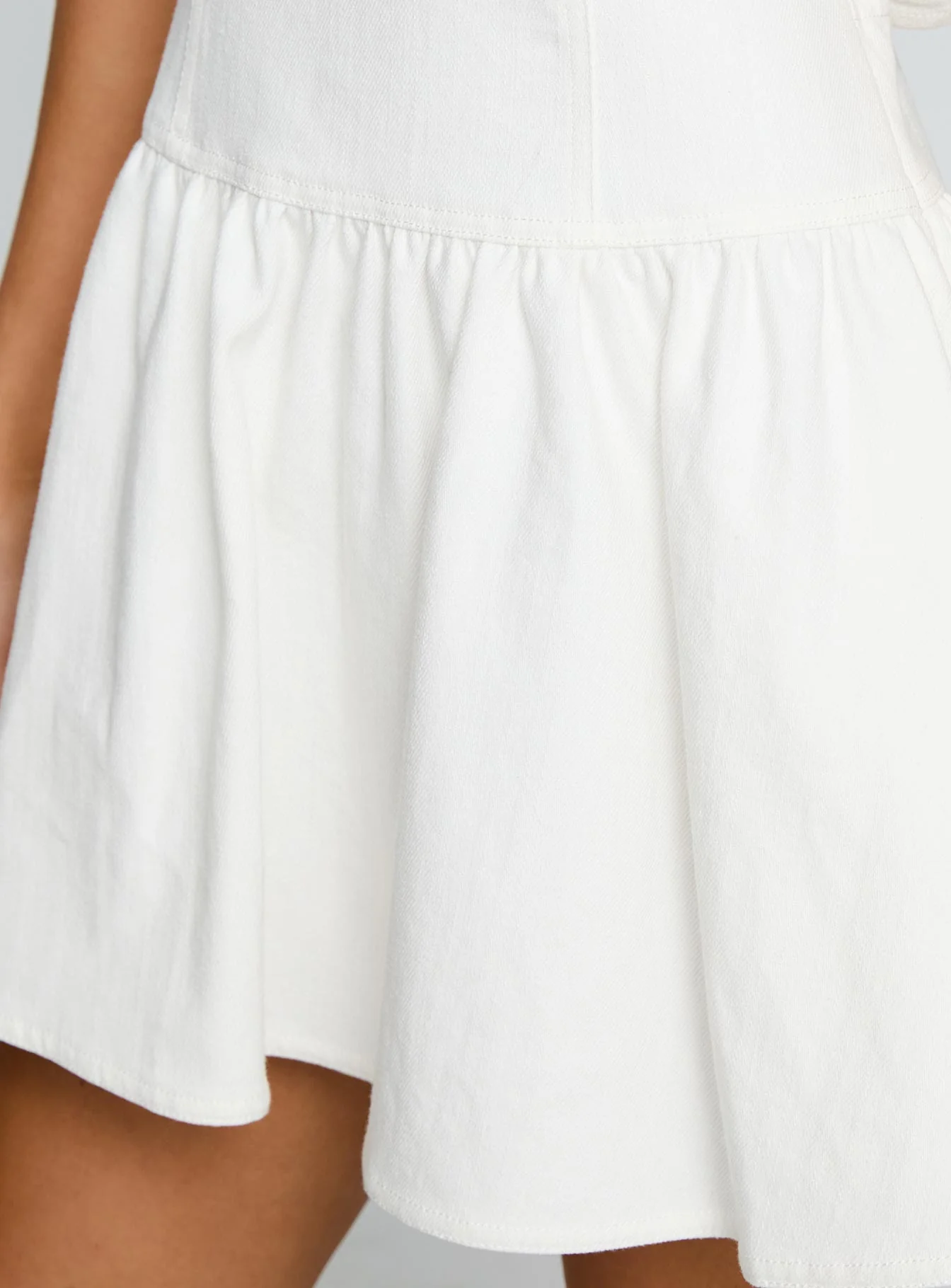 Faela Tie Back Mini Dress White - Image 6