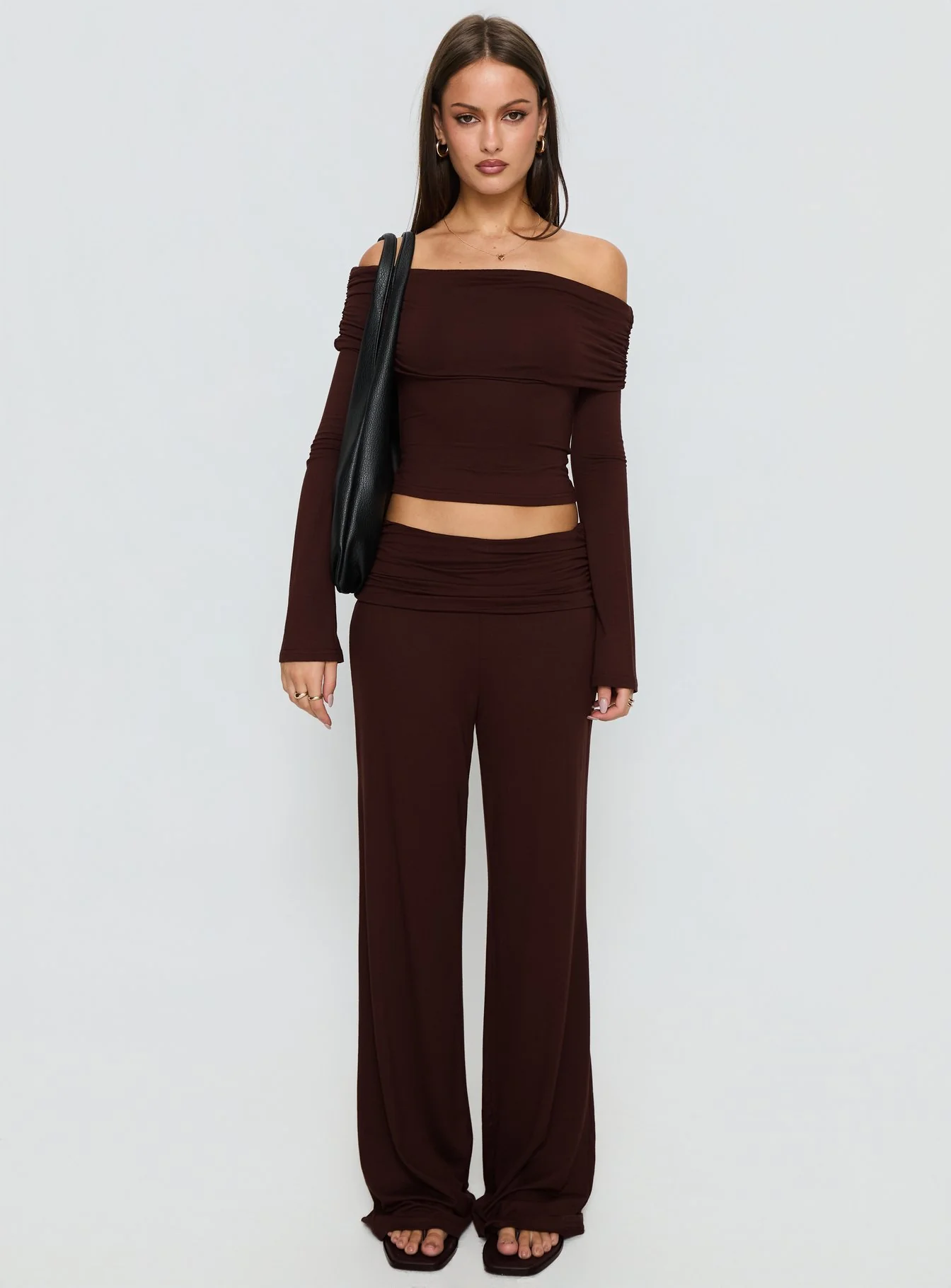 Fawne Long Sleeve Top Brown - Image 7