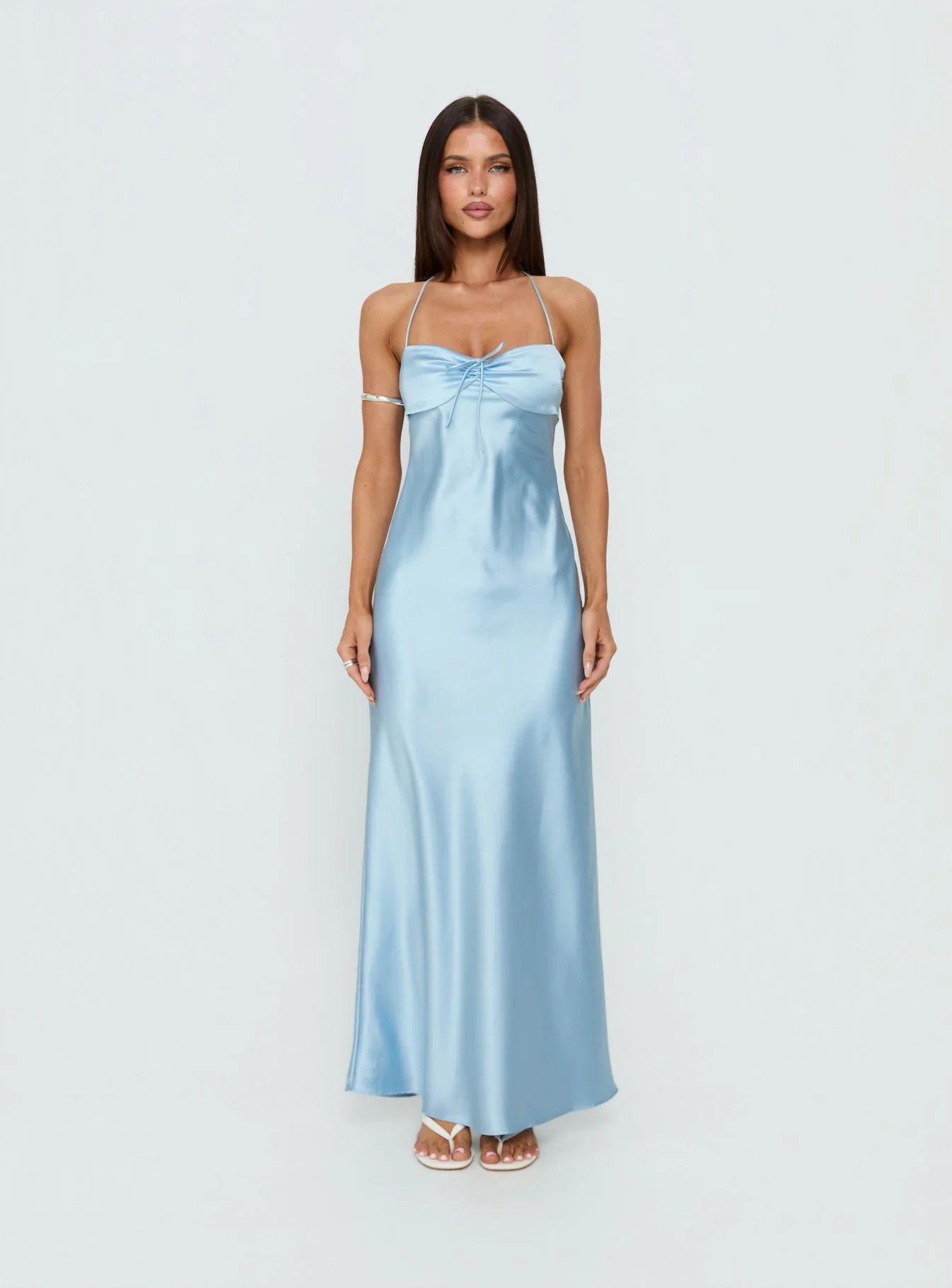 Fireproof Halter Maxi Dress Baby Blue - Image 7