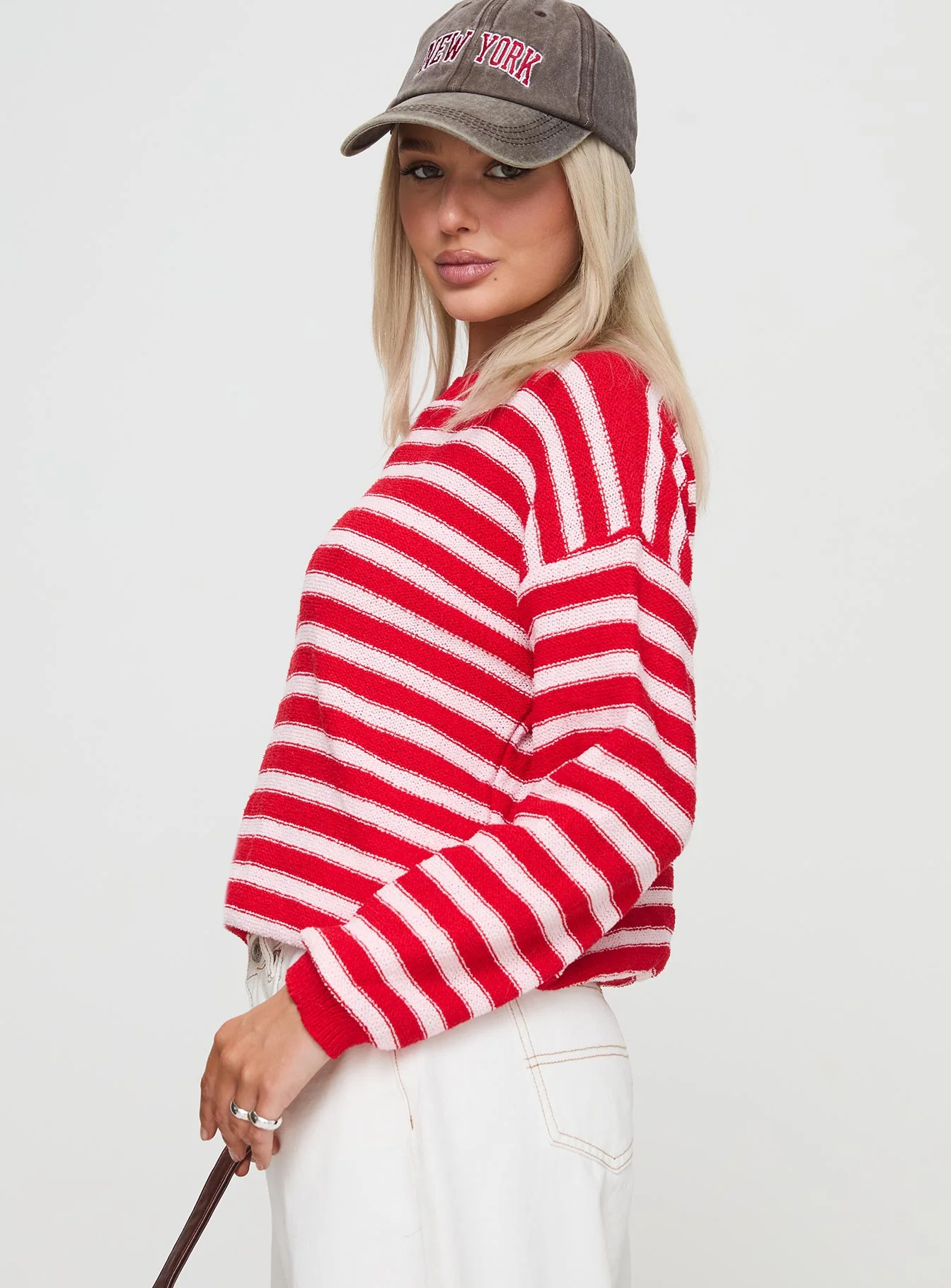 Freeze Knit Sweater Red - Image 3